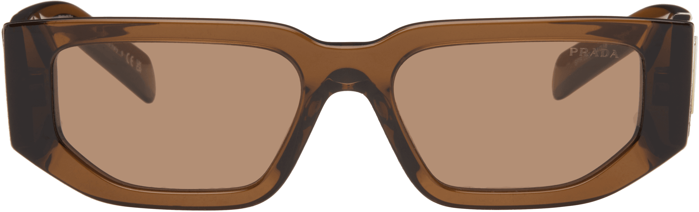Brown Rectangle Sunglasses - Image 1