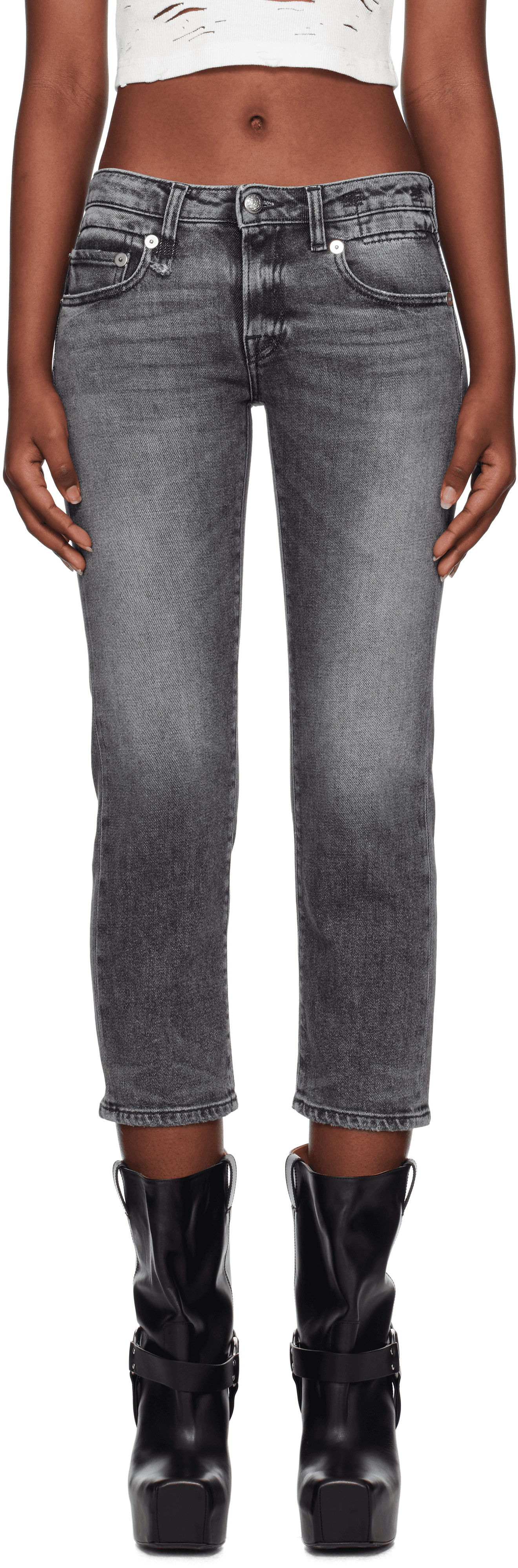 Gray Boy Straight Jeans - Image 1