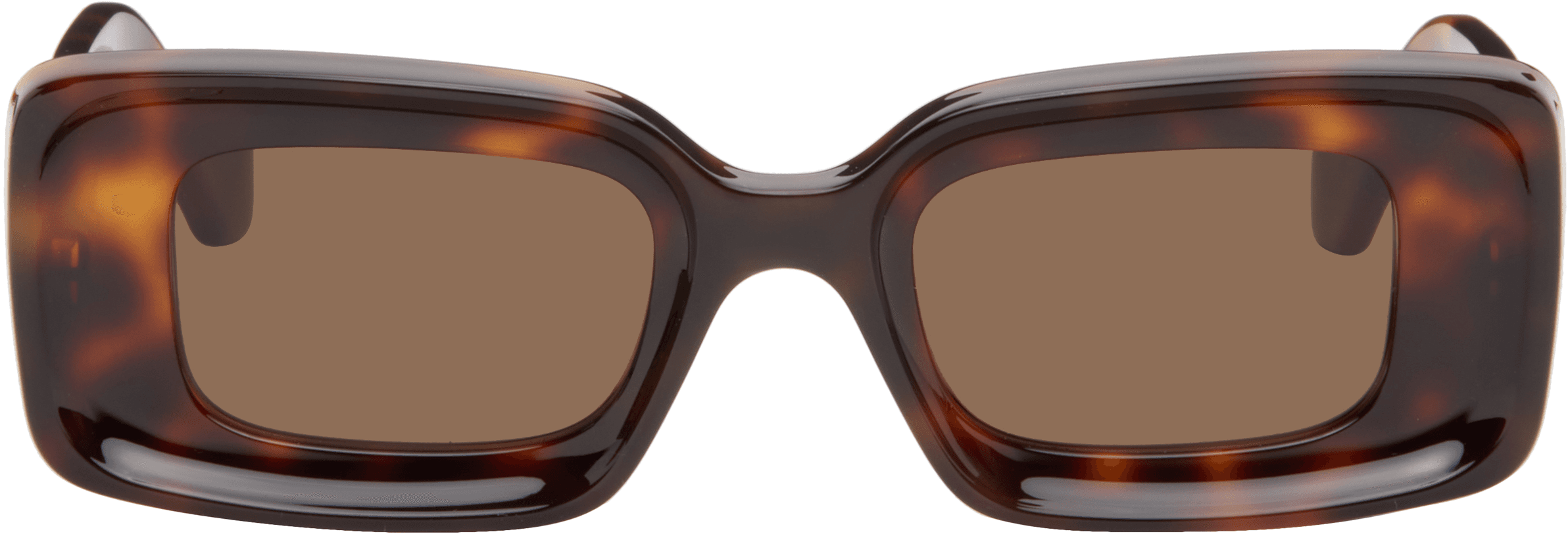 Brown Rectangular Sunglasses - Image 1