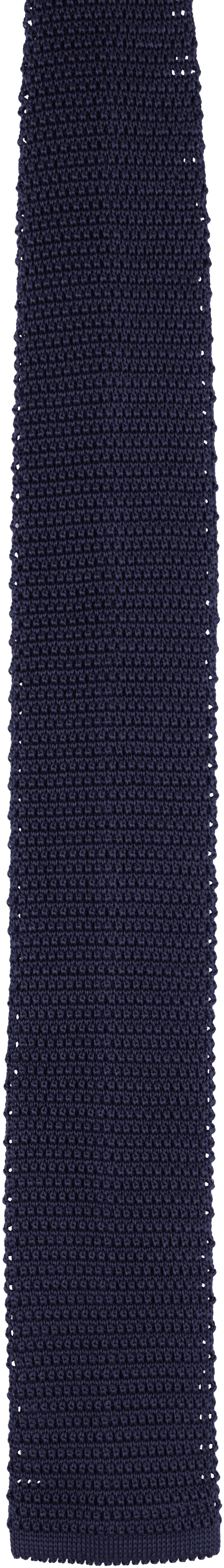 Navy BECKHAM Edition Knit Tie - Image 1