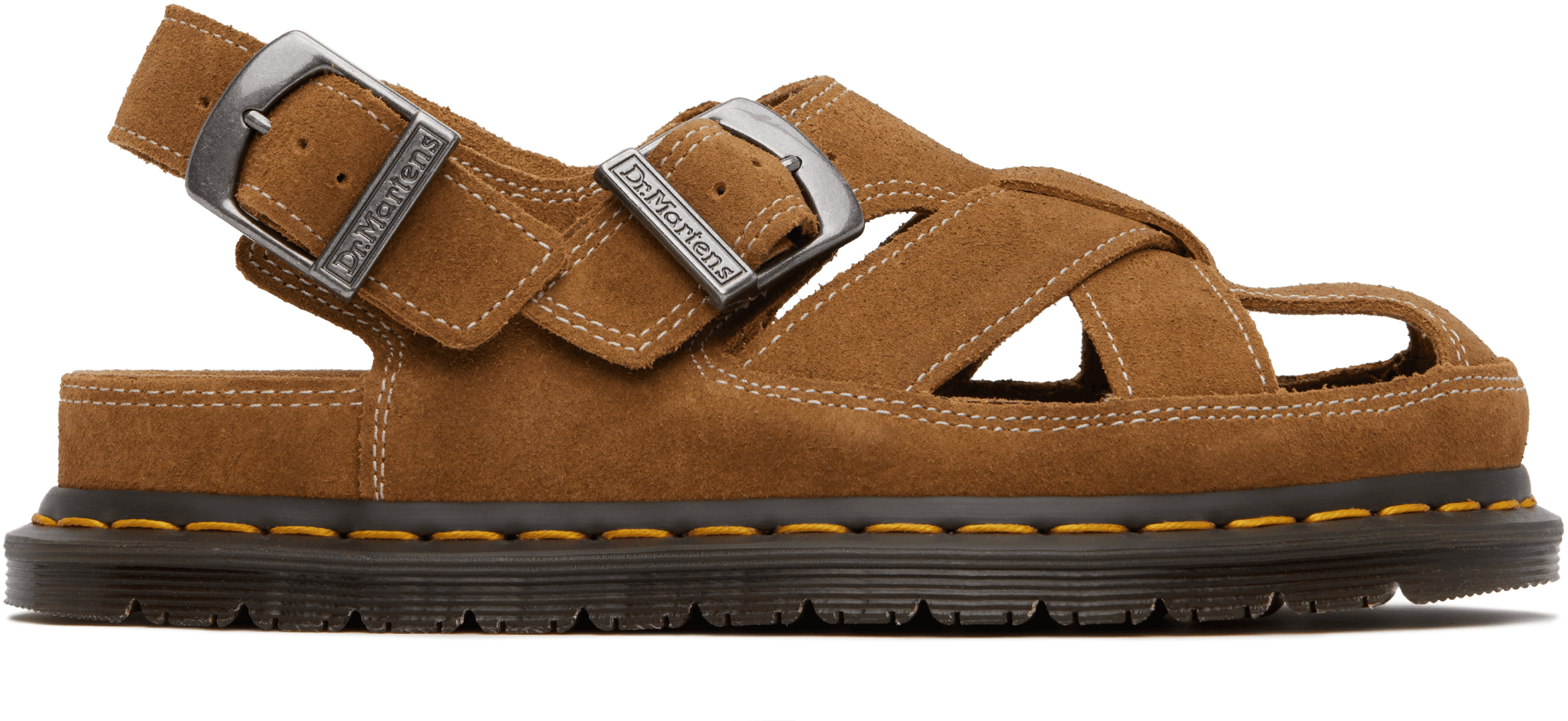 Tan Archive Fisherman Suede Sandals - Image 1