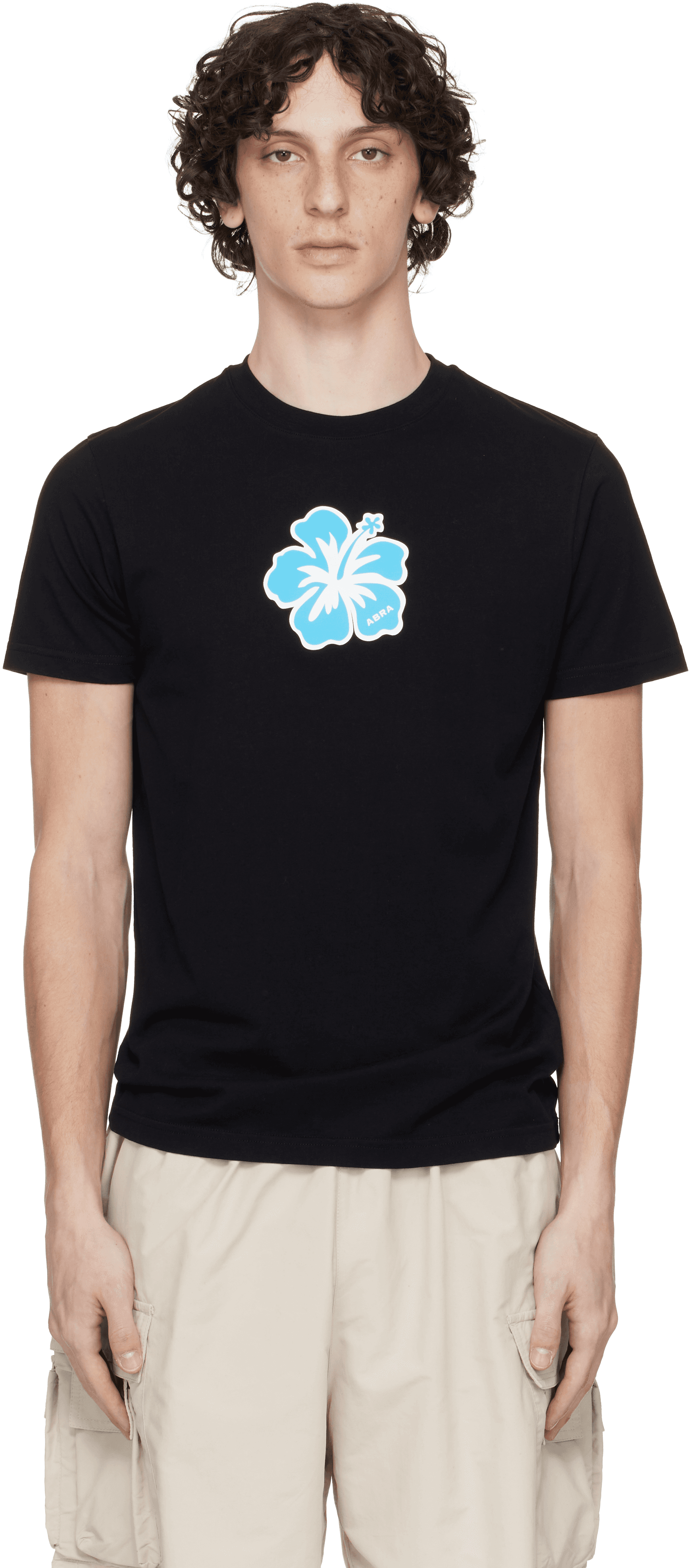 Black Flower T-shirt - Image 1