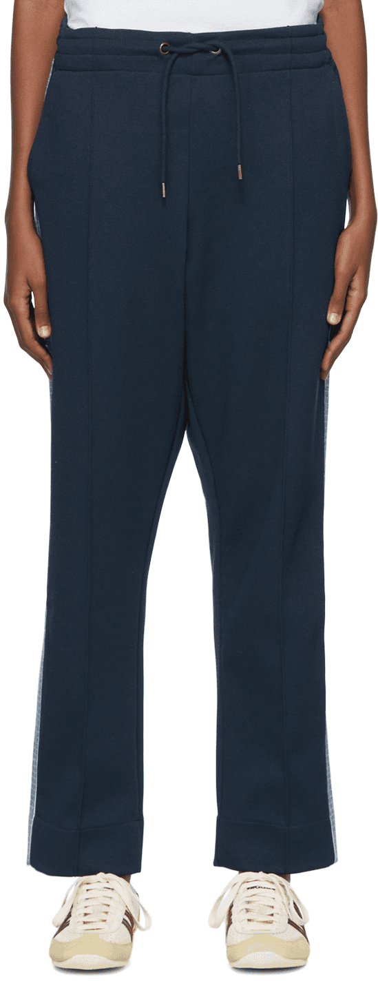 Navy Cotton Lounge Pants - Image 1
