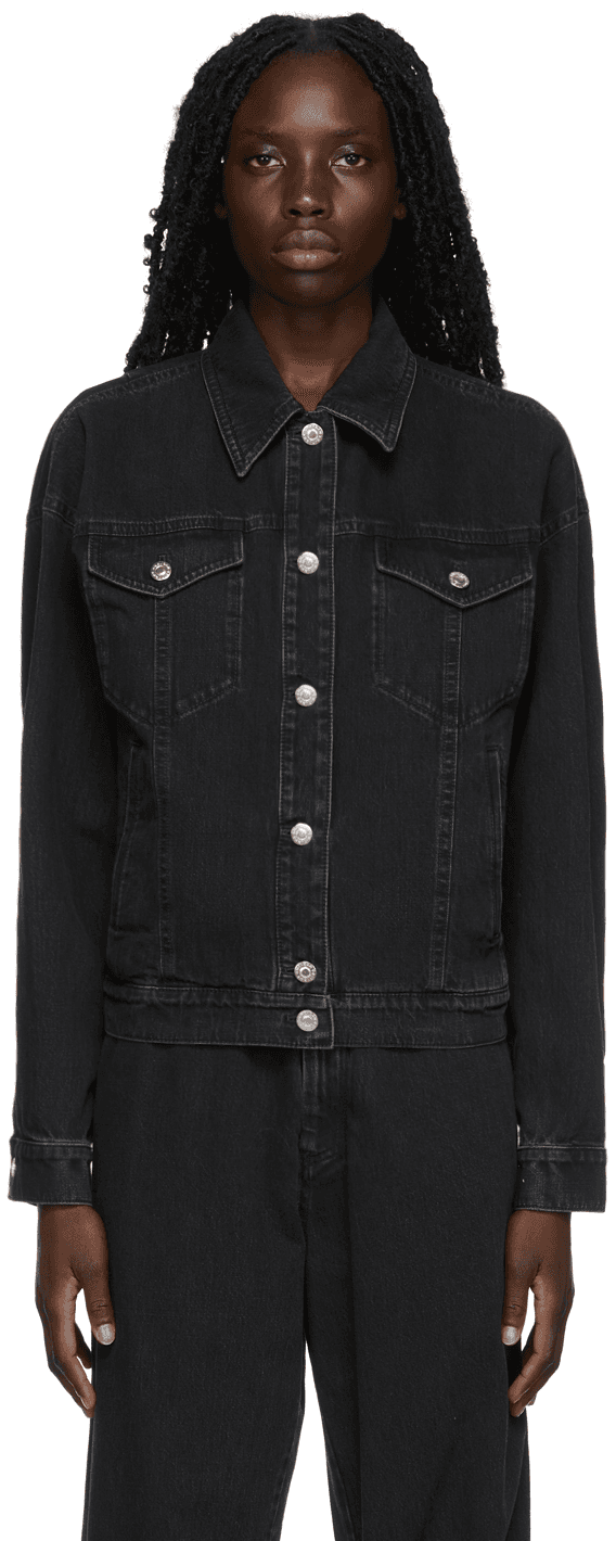 SSENSE Exclusive Black Tailored Denim Jacket - Image 1