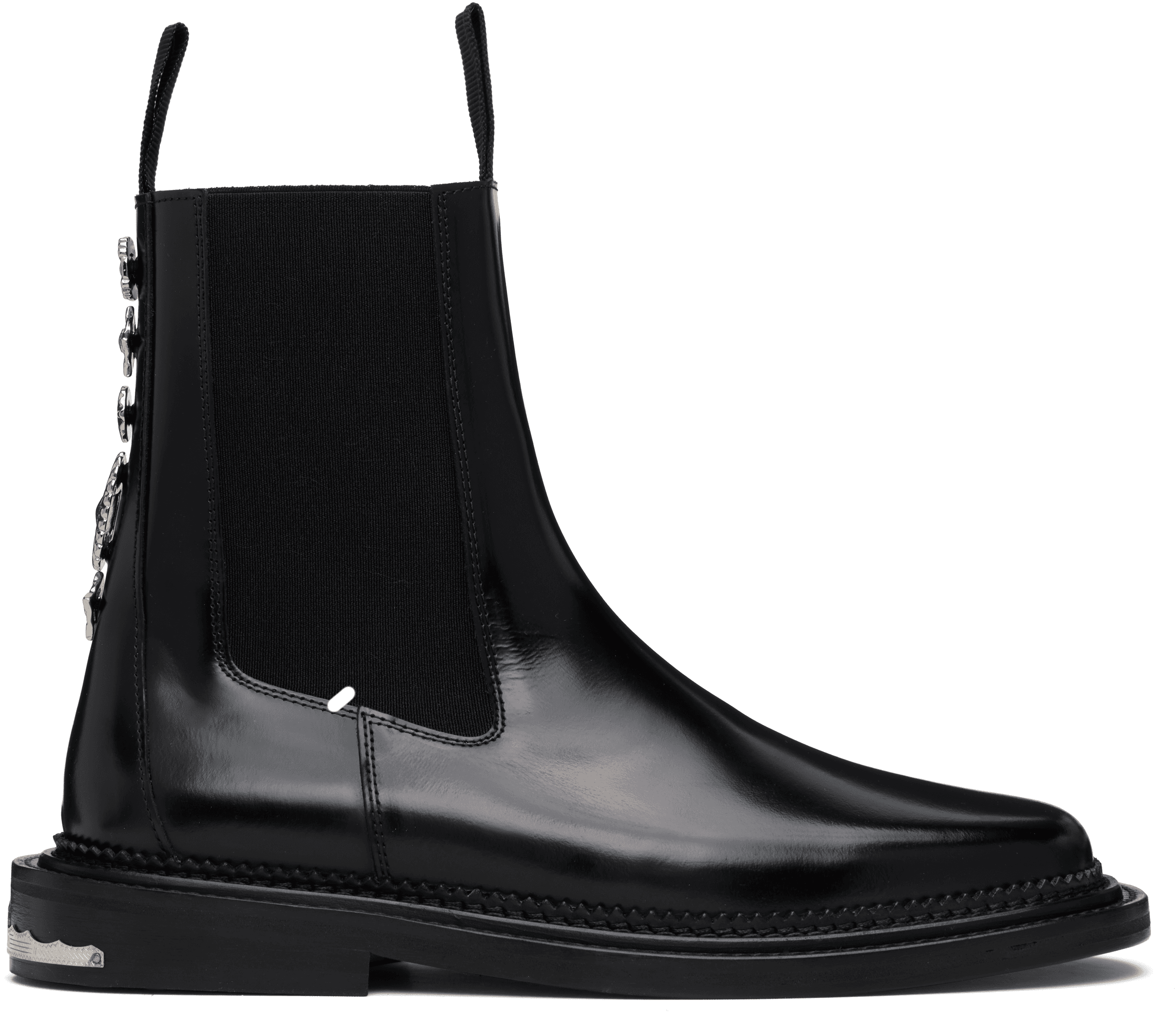 Black Leather AJ1295 Chelsea Boots - Image 1