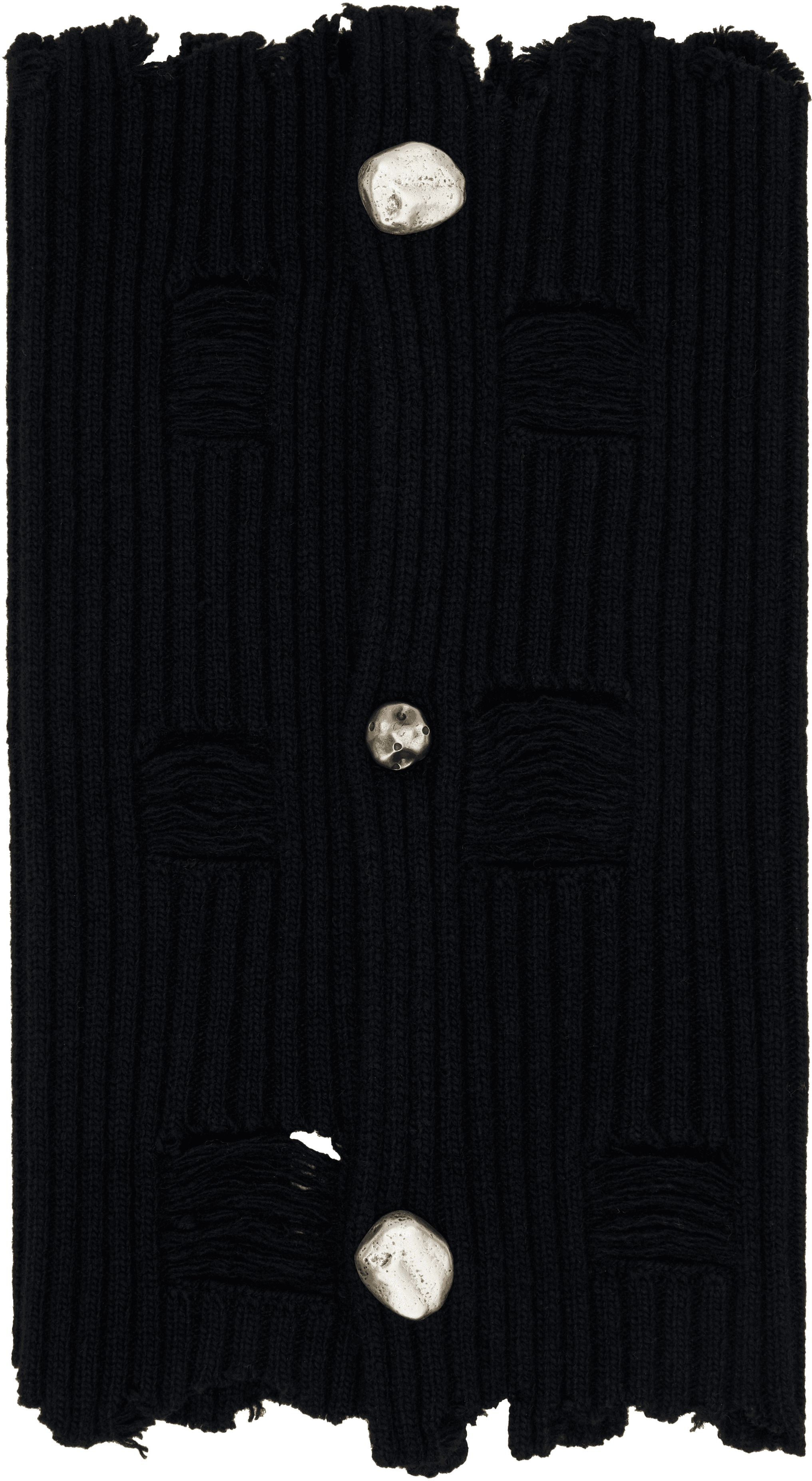 Black Roghen Wool Tube Scarf - Image 1