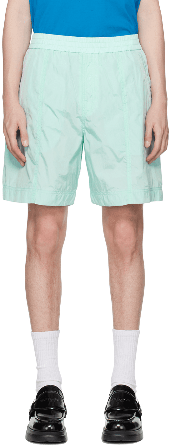 Blue Paneled Shorts - Image 1