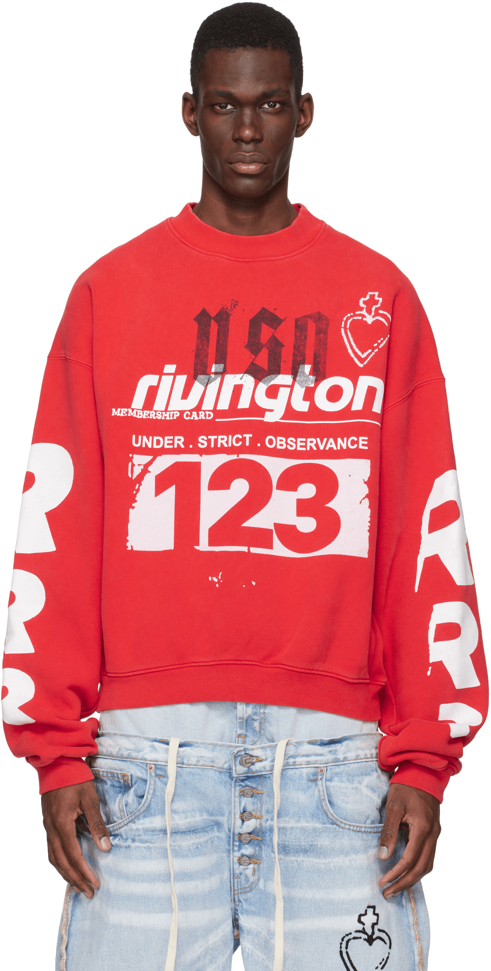 Red Membership USO Crewneck Sweatshirt - Image 1