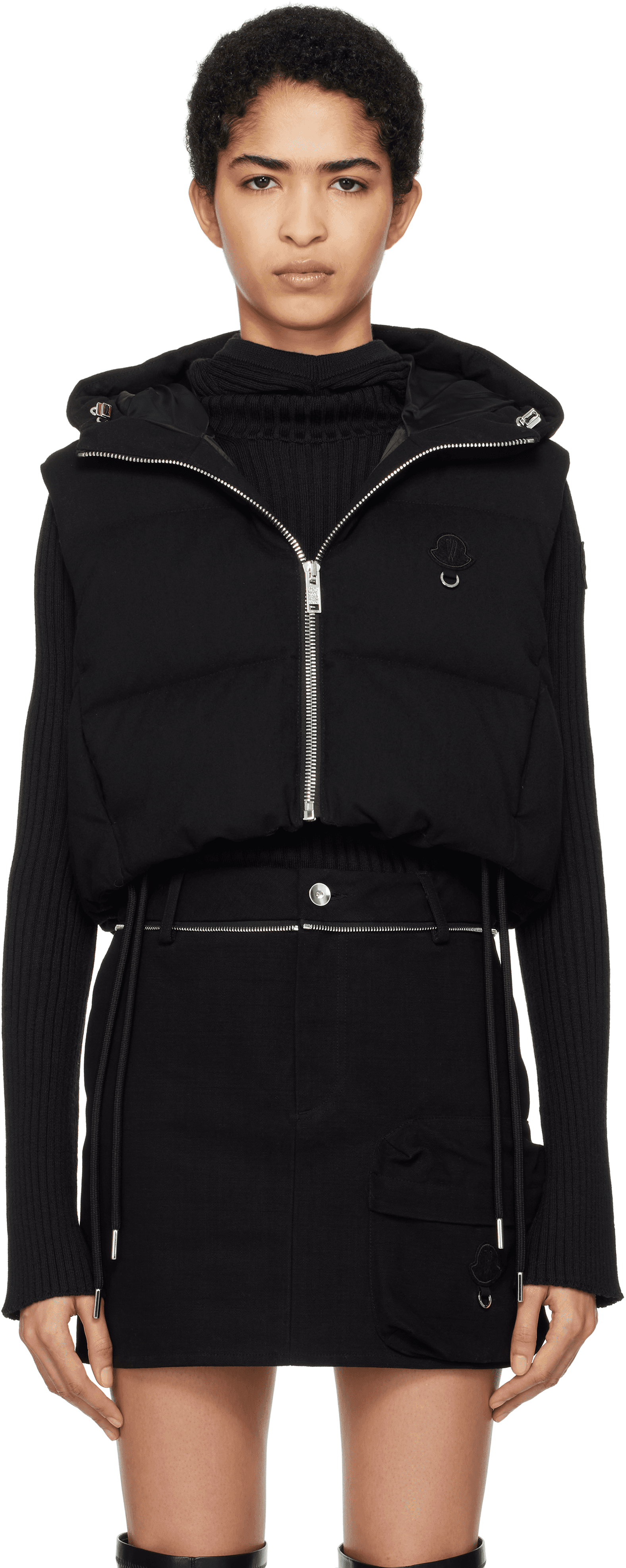 Moncler x Willow Smith Black Alexi Down Vest - Image 1