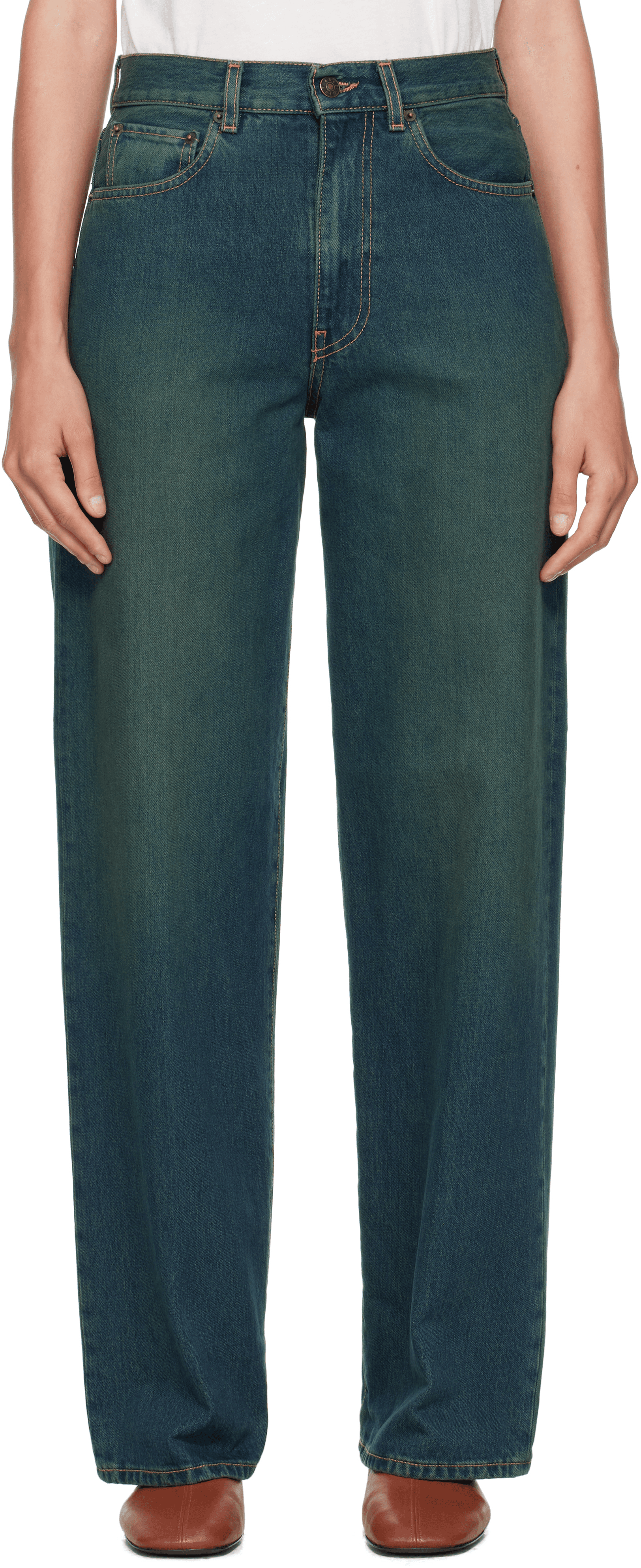 Blue Wide Jeans - Image 1
