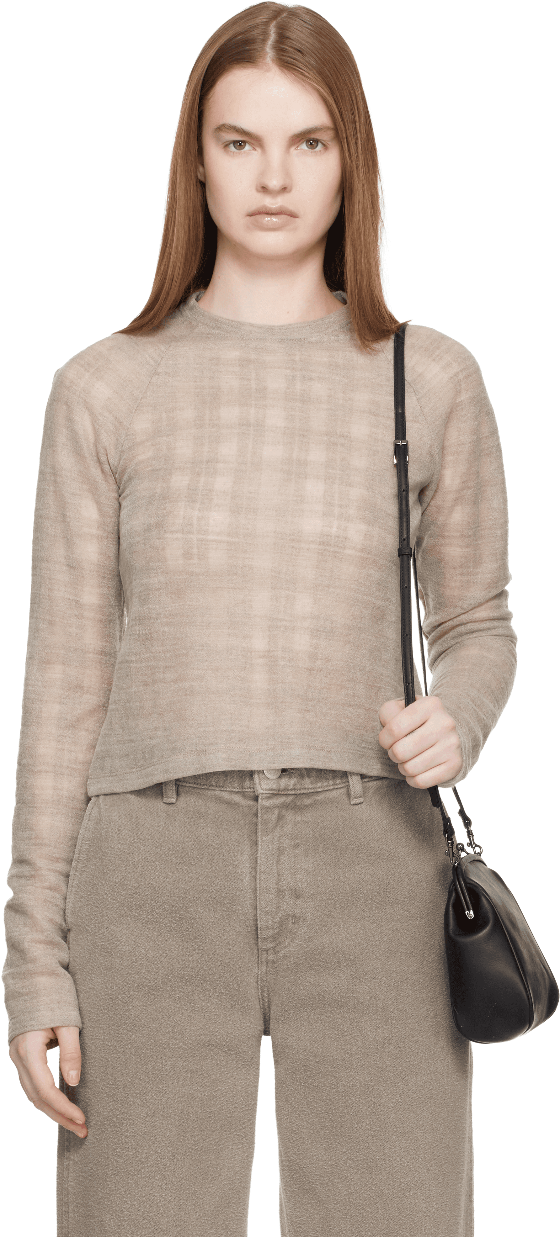 Beige Raglan LS T-shirt - Image 1