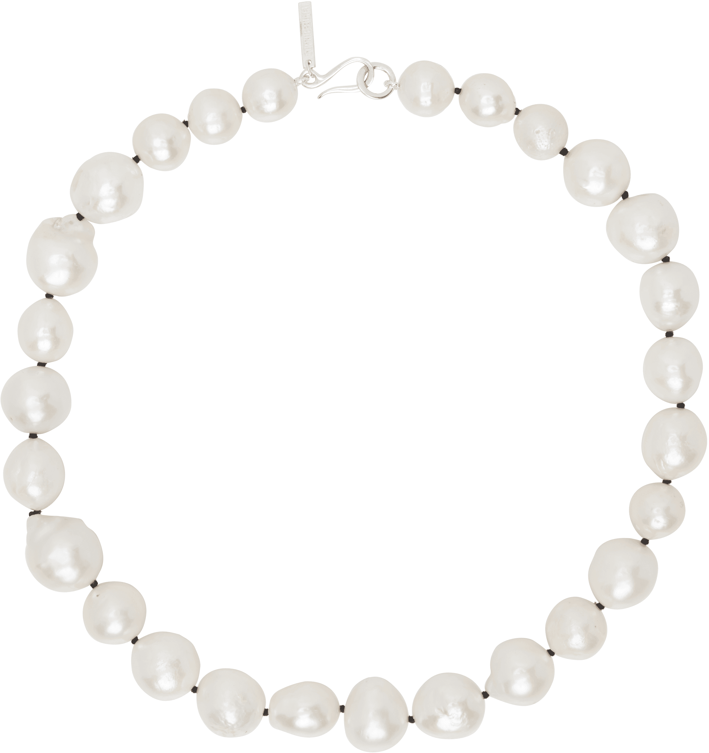 White Pearl Moon Collar Choker - Image 1