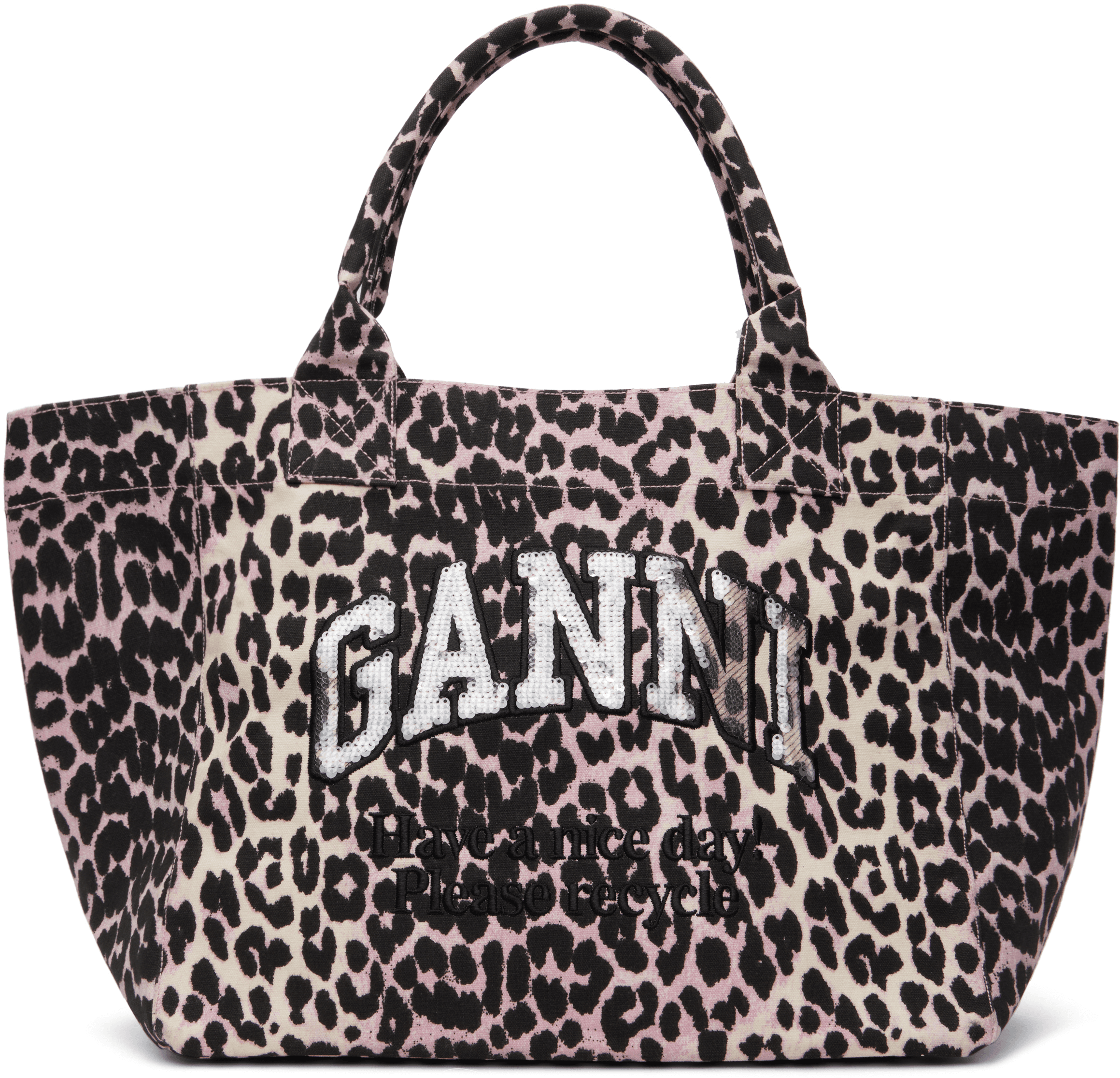Pink Leopard Medium Tote - Image 1