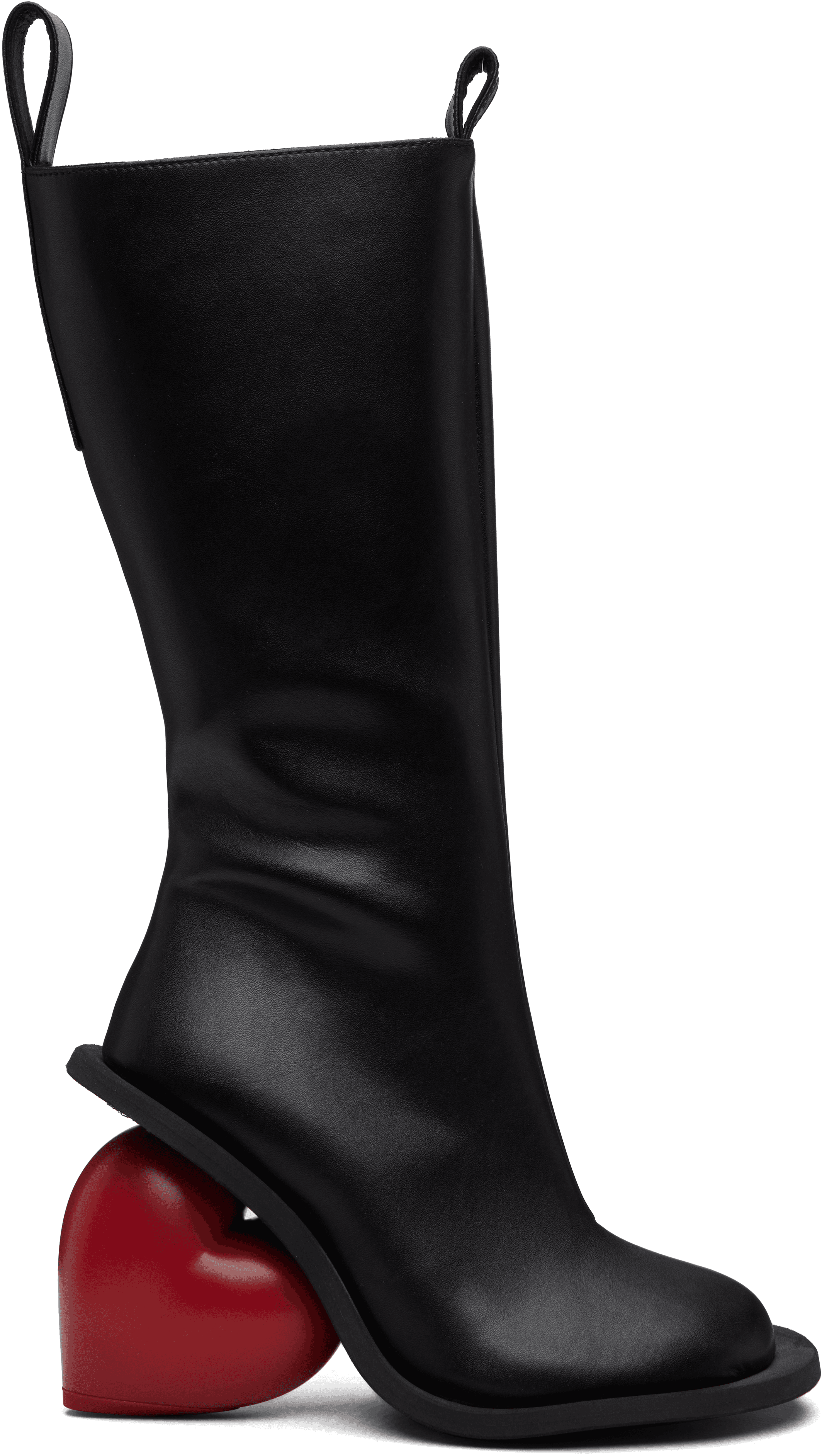 Black & Red Love Tall Boots - Image 1