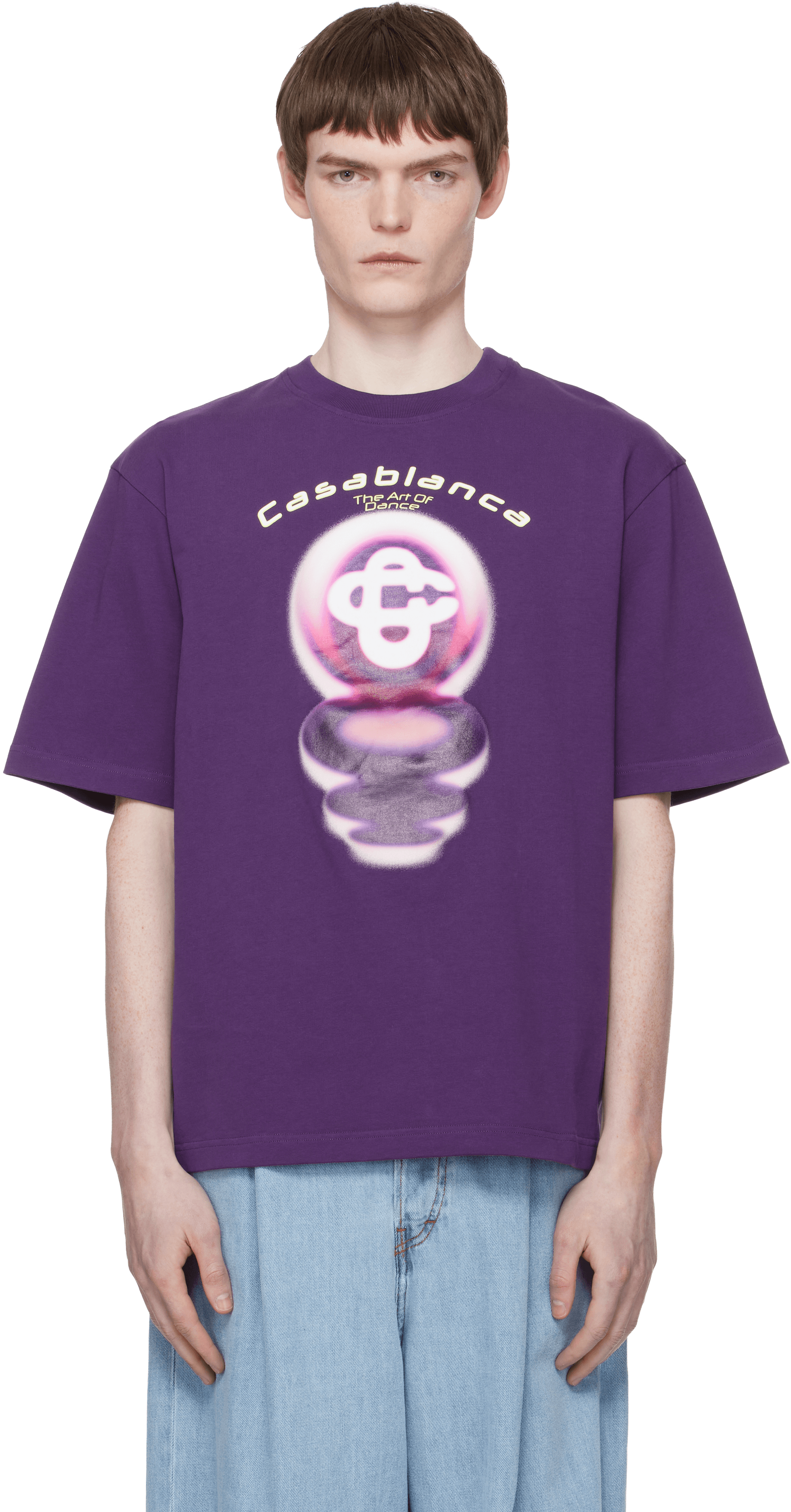 Purple 'The Art Of Dance' Oversized T-shirt - Image 1