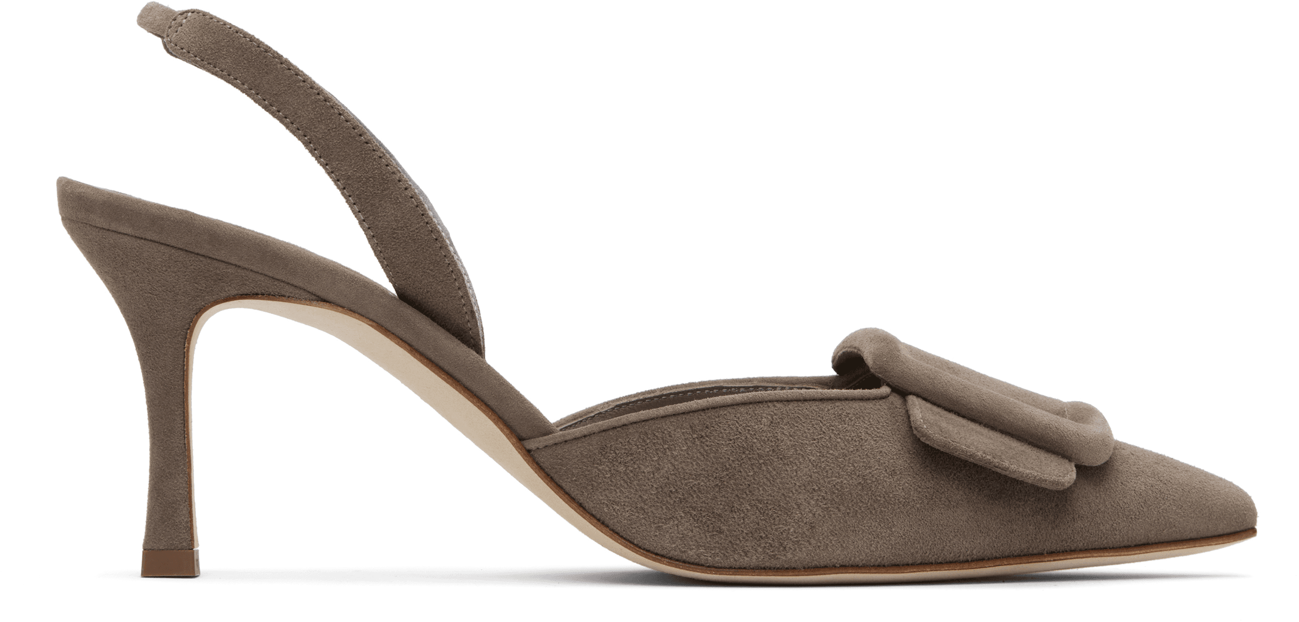 Taupe Maysli Heeled Sandals - Image 1