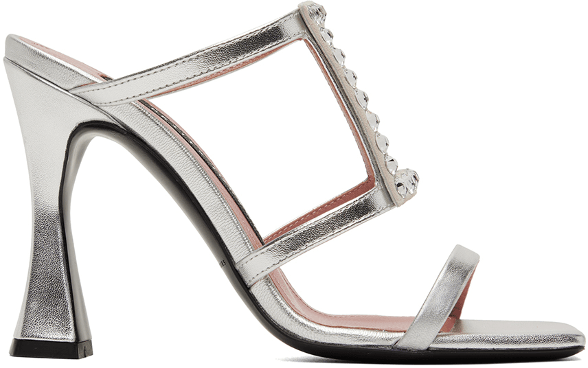 Silver Hoya Heeled Sandals - Image 1