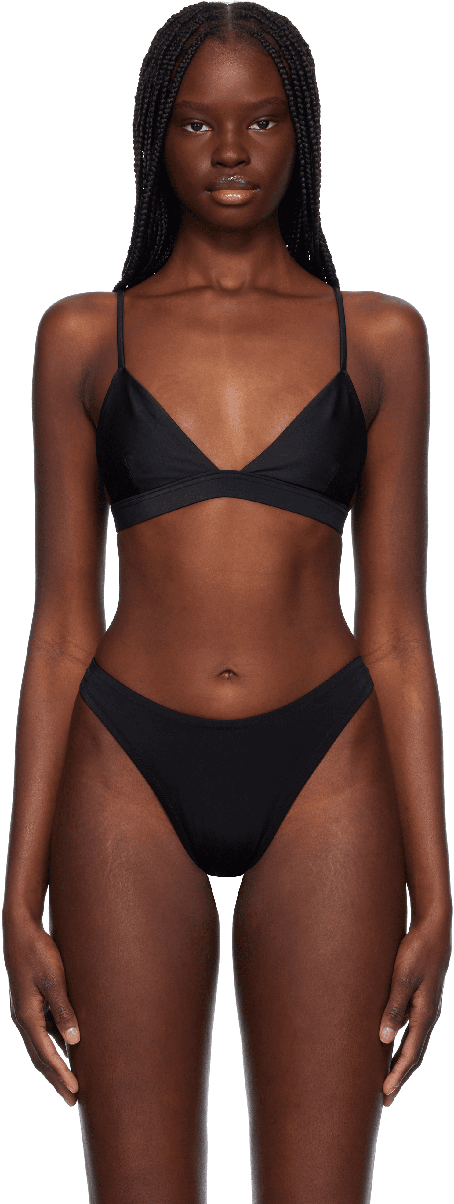 Black Triangle Bikini Top - Image 1
