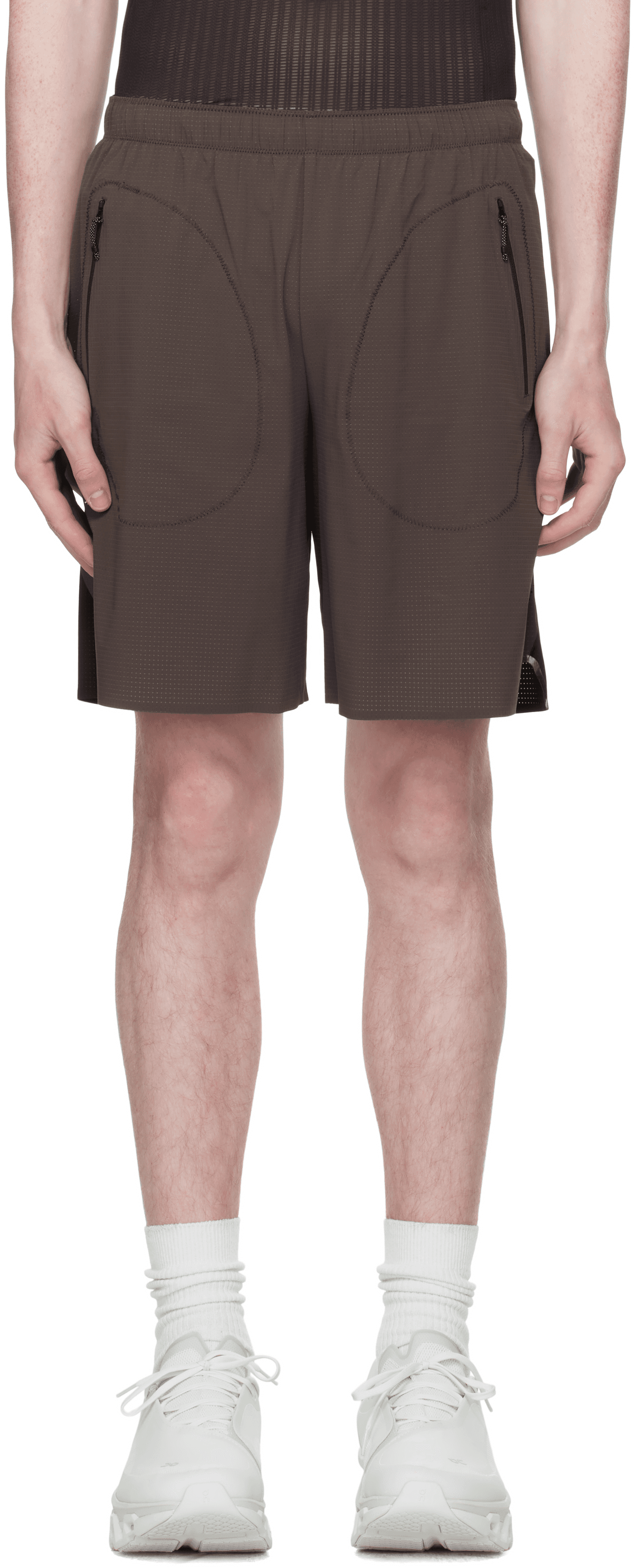 Gray & Black Long Summer Shorts - Image 1