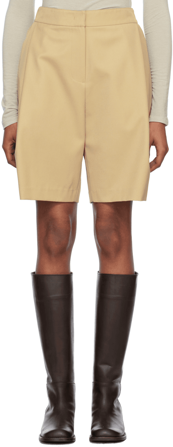 Beige Garconne Shorts - Image 1