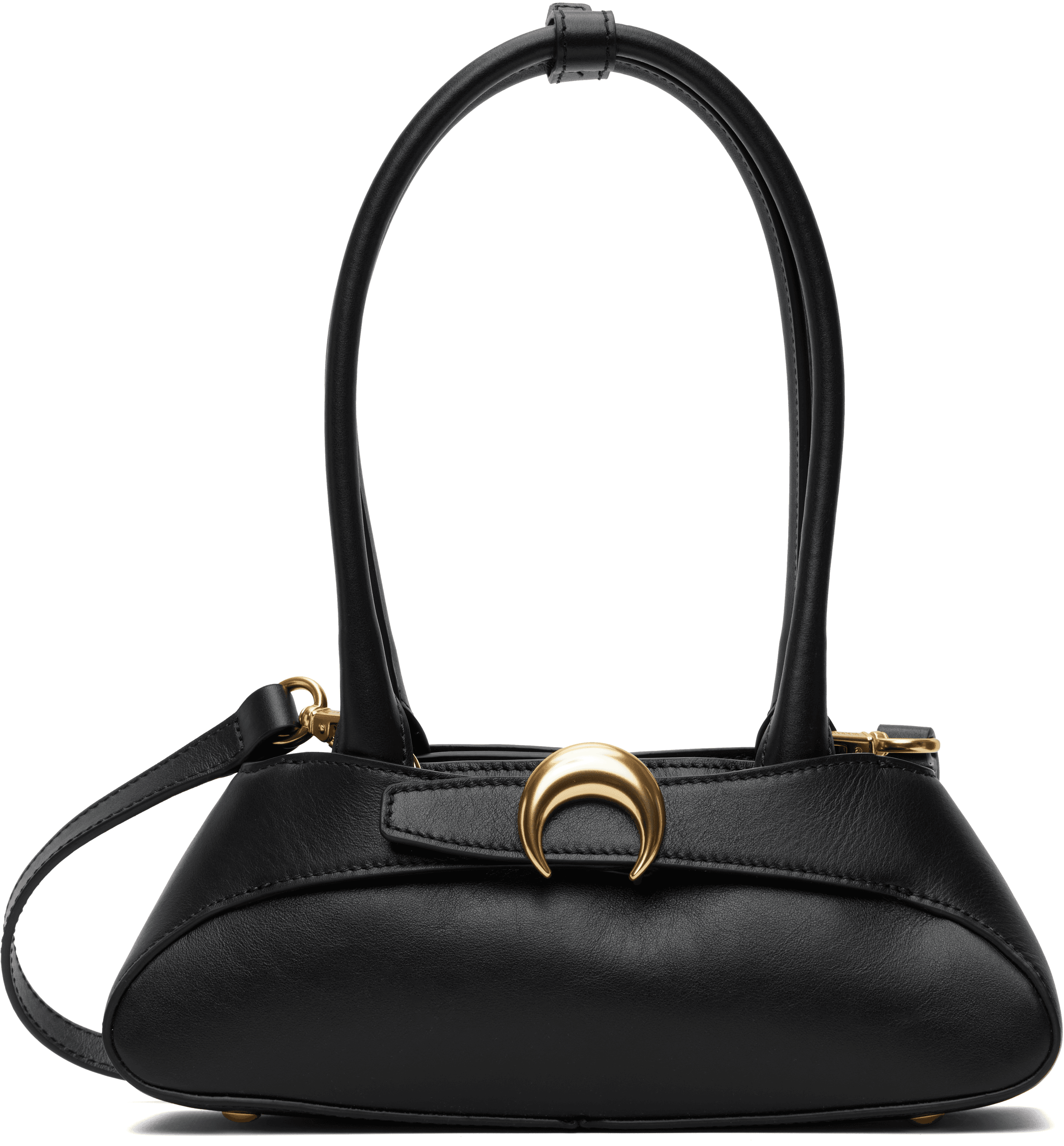 Black Leather Aurora Mini Bag - Image 1