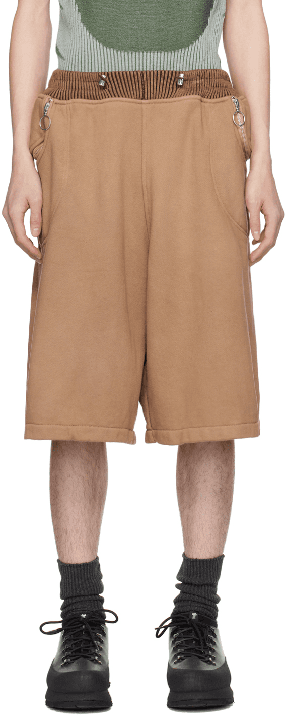 Brown Wide Cut Shorts - Image 1