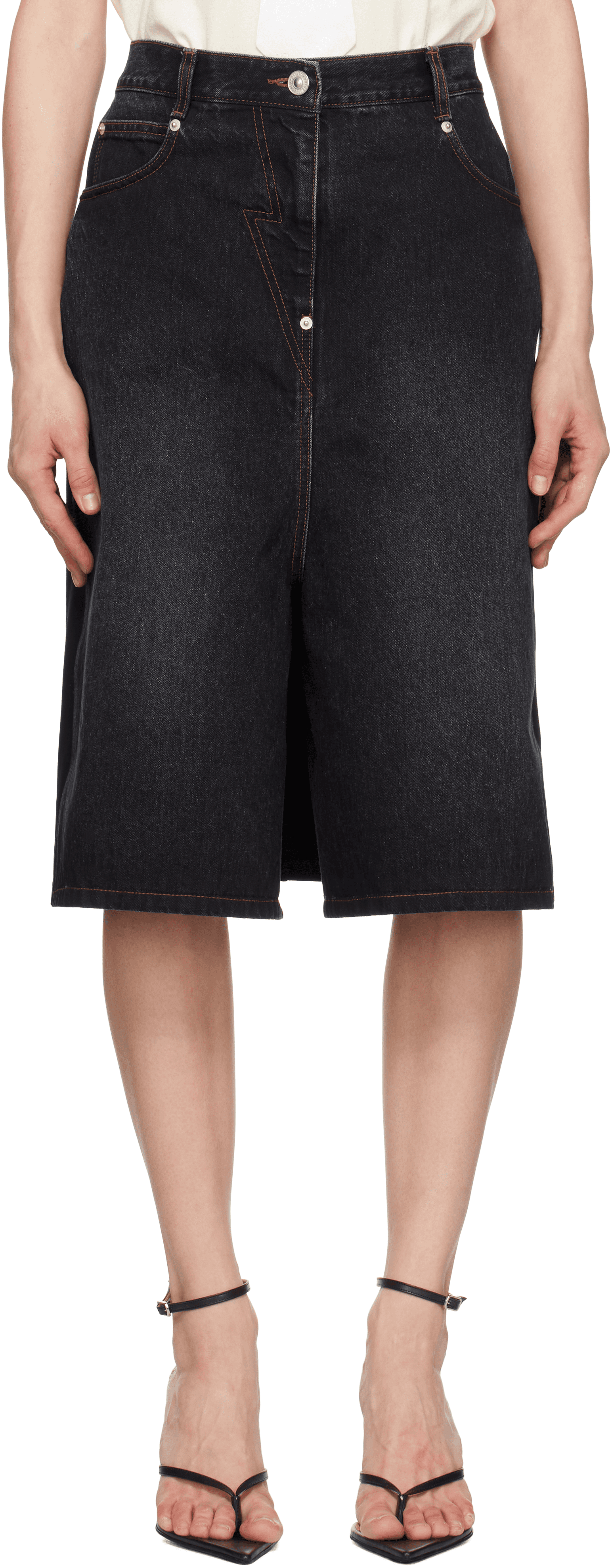 Black Hybrid Regular Skort - Image 1