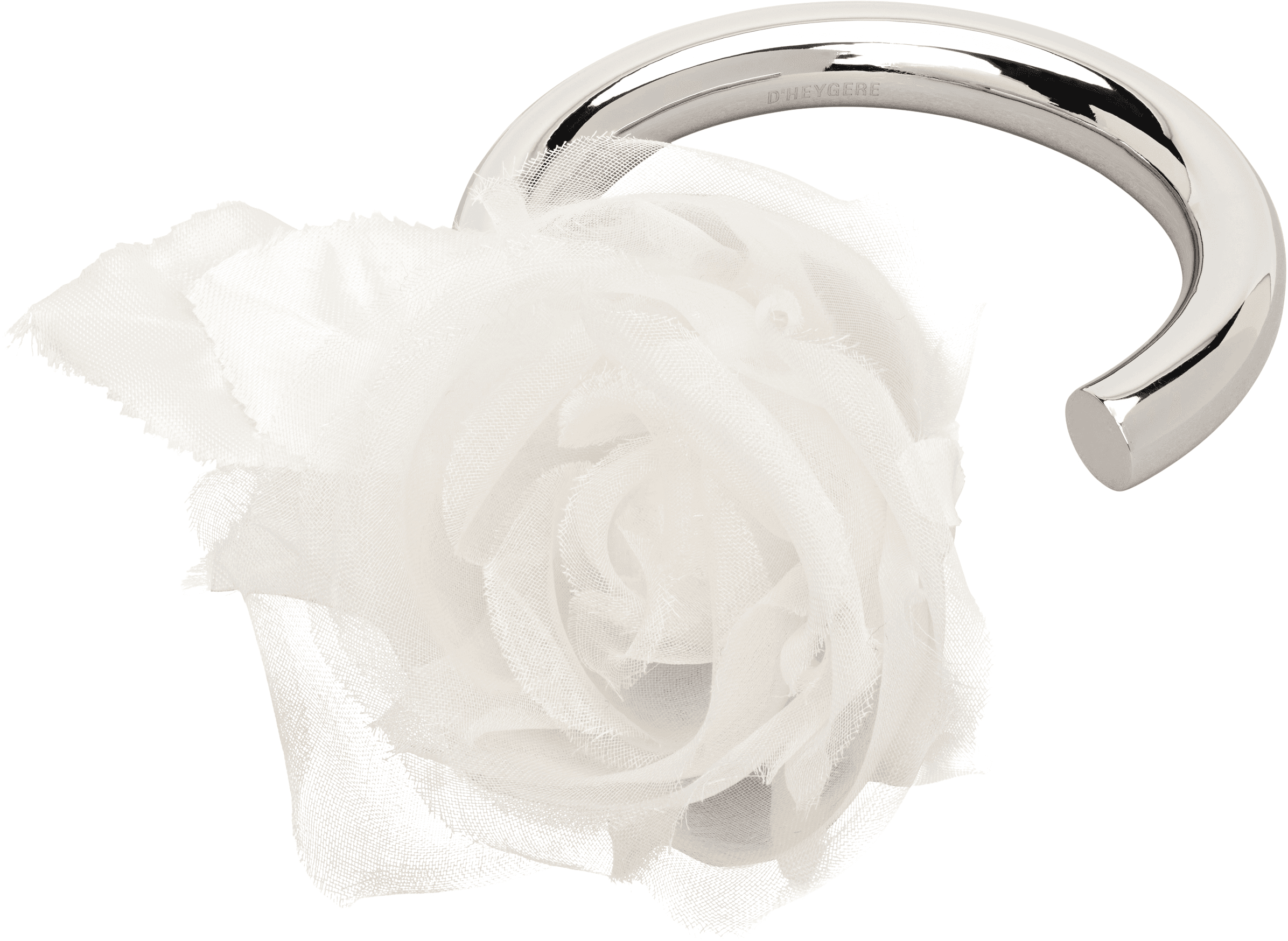 SSENSE Exclusive Bridal Capsule Flower Cuff Bracelet - Image 1