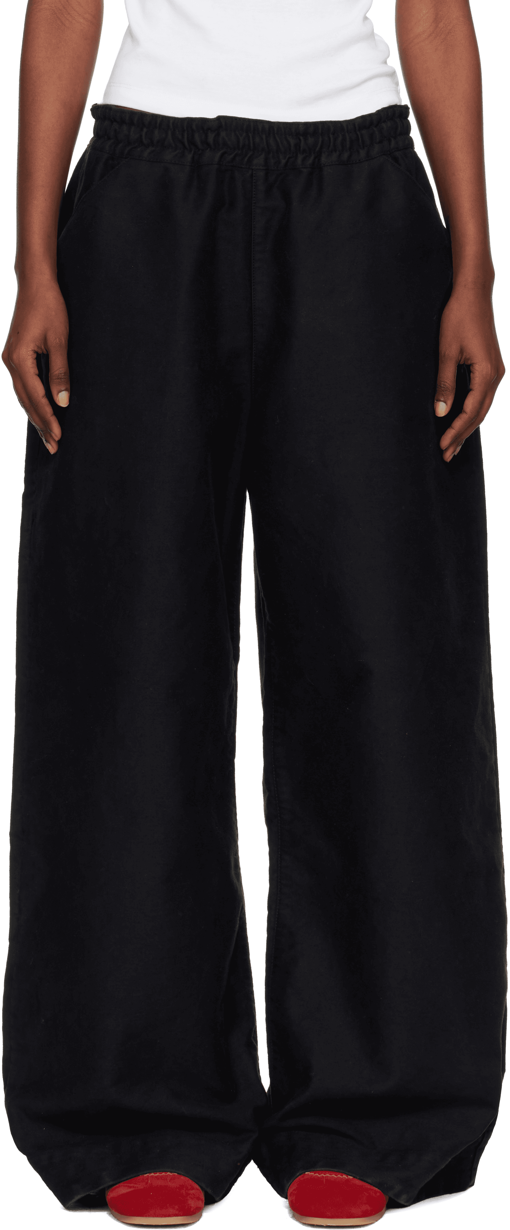 Black Envelope Trousers - Image 1