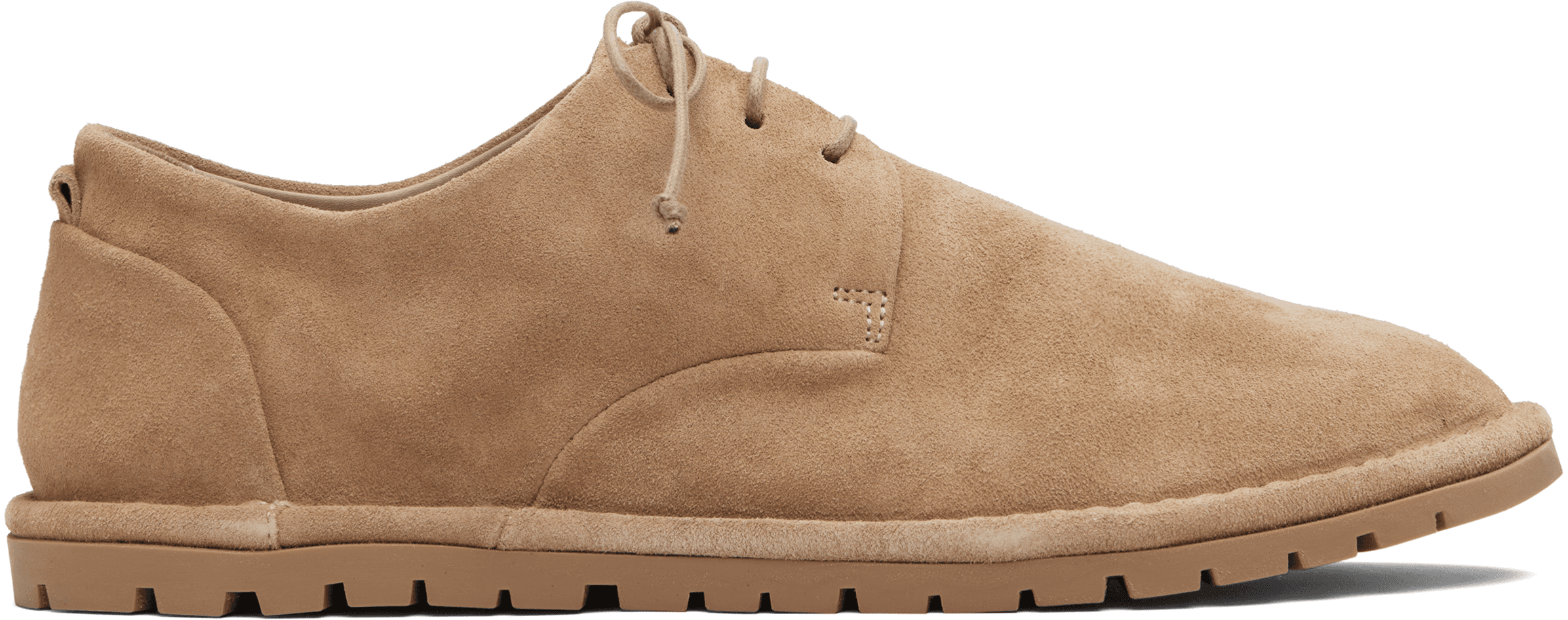 Beige Sancrispa Leather Derbys - Image 1