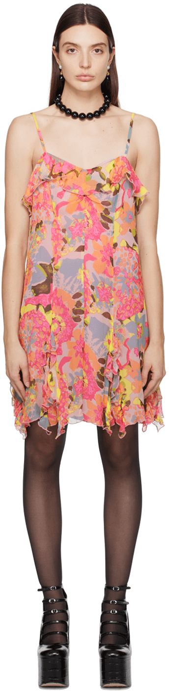 Multicolor Ruffled Minidress - Image 1