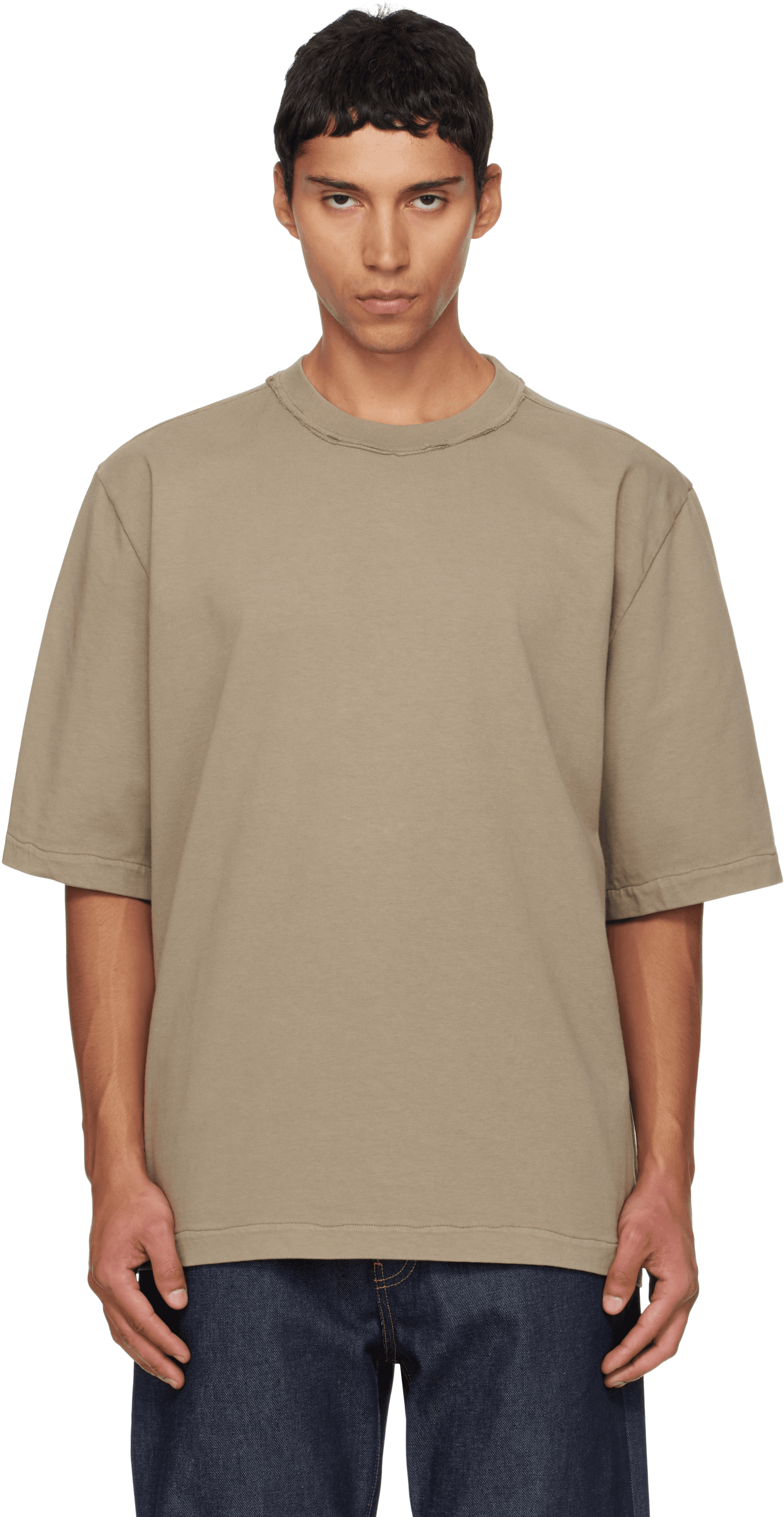 Taupe Big T-shirt - Image 1
