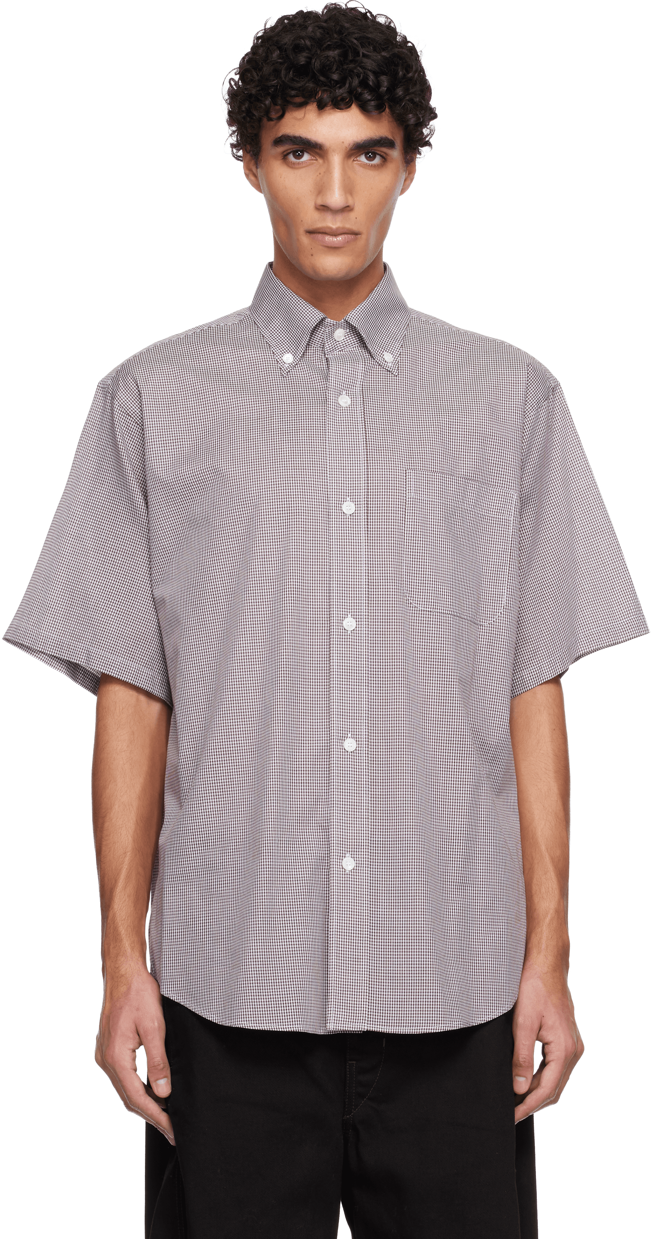 Brown Short Sleeve Shirt - Image 1