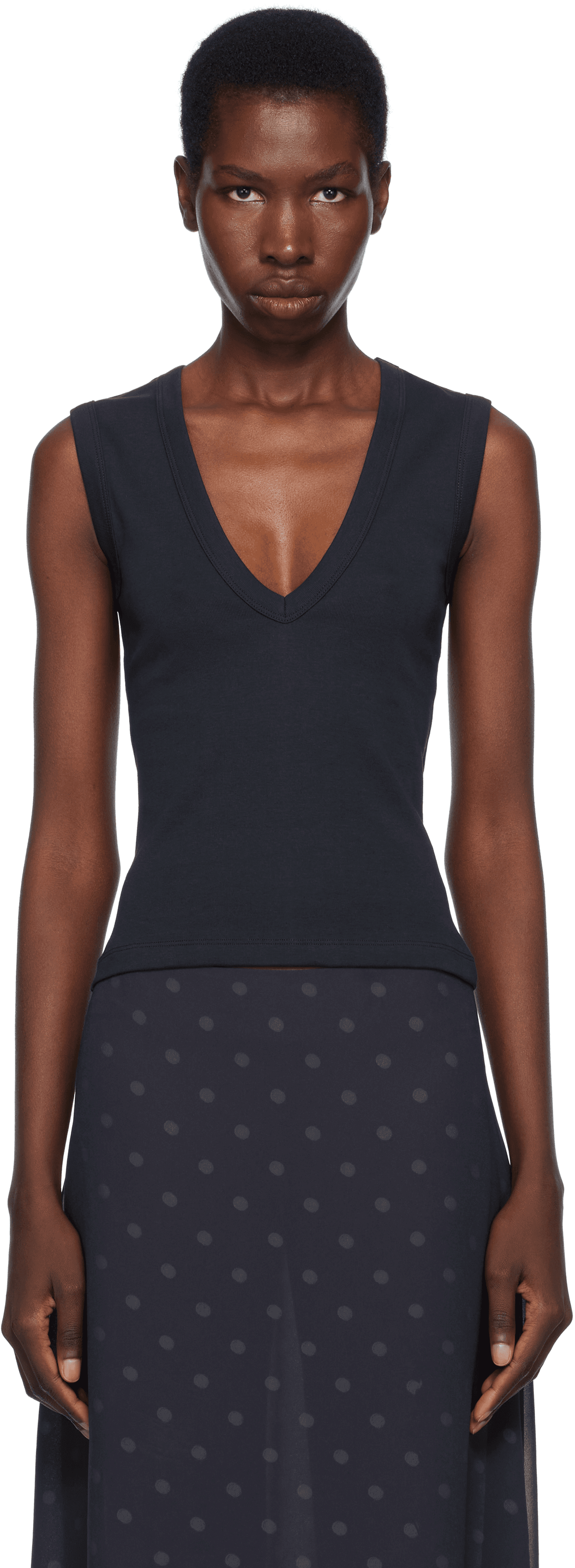 Navy Dewi Tank Top - Image 1