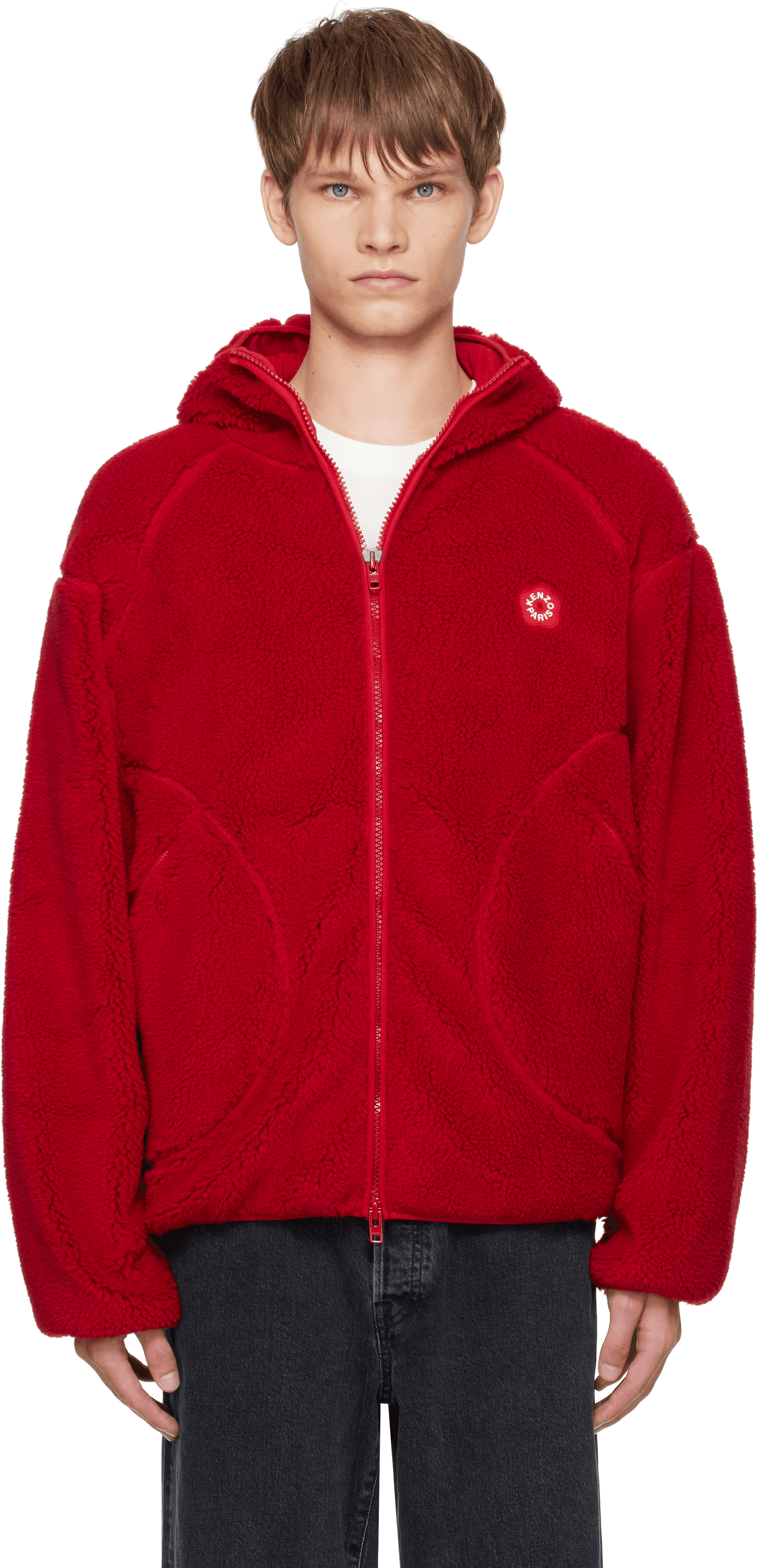 Red Kenzo Paris 'Boke Flower 2.0' Jacket - Image 1