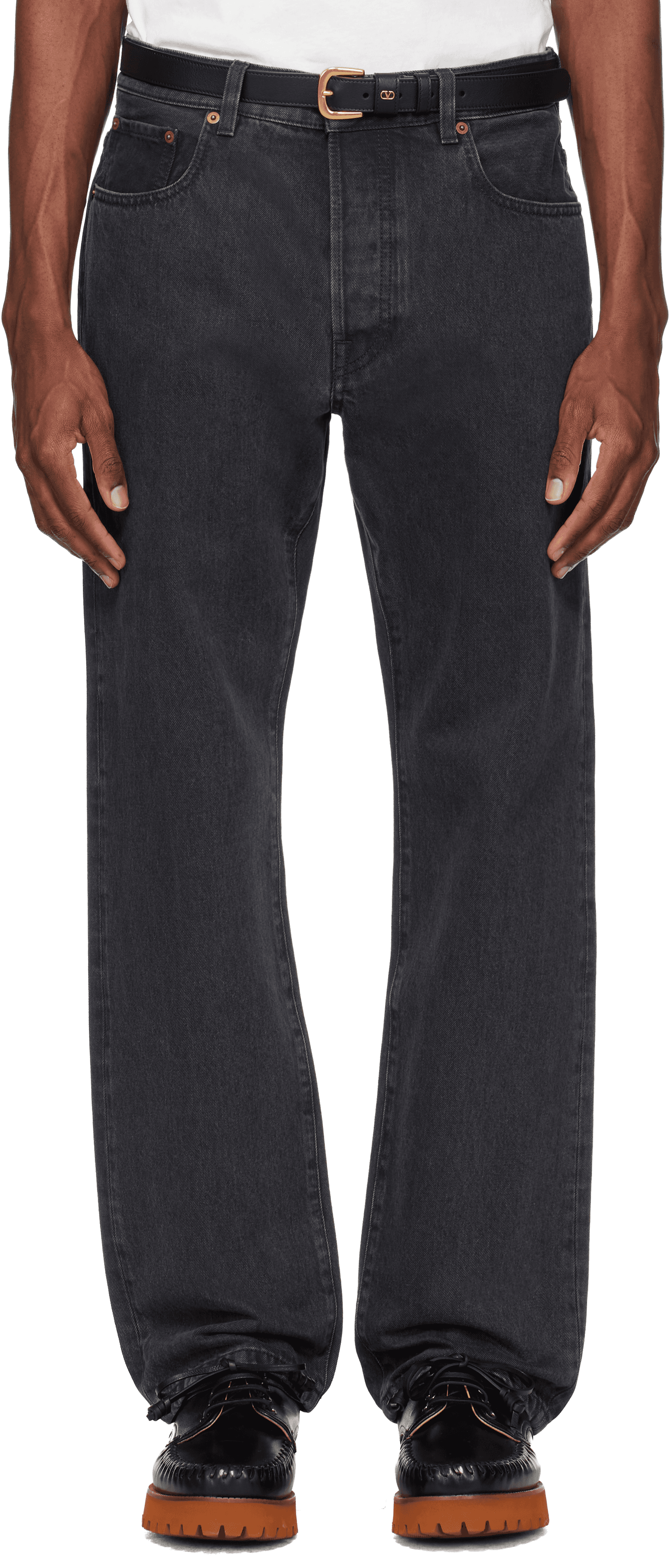 Black 5 Pocket Jeans - Image 1