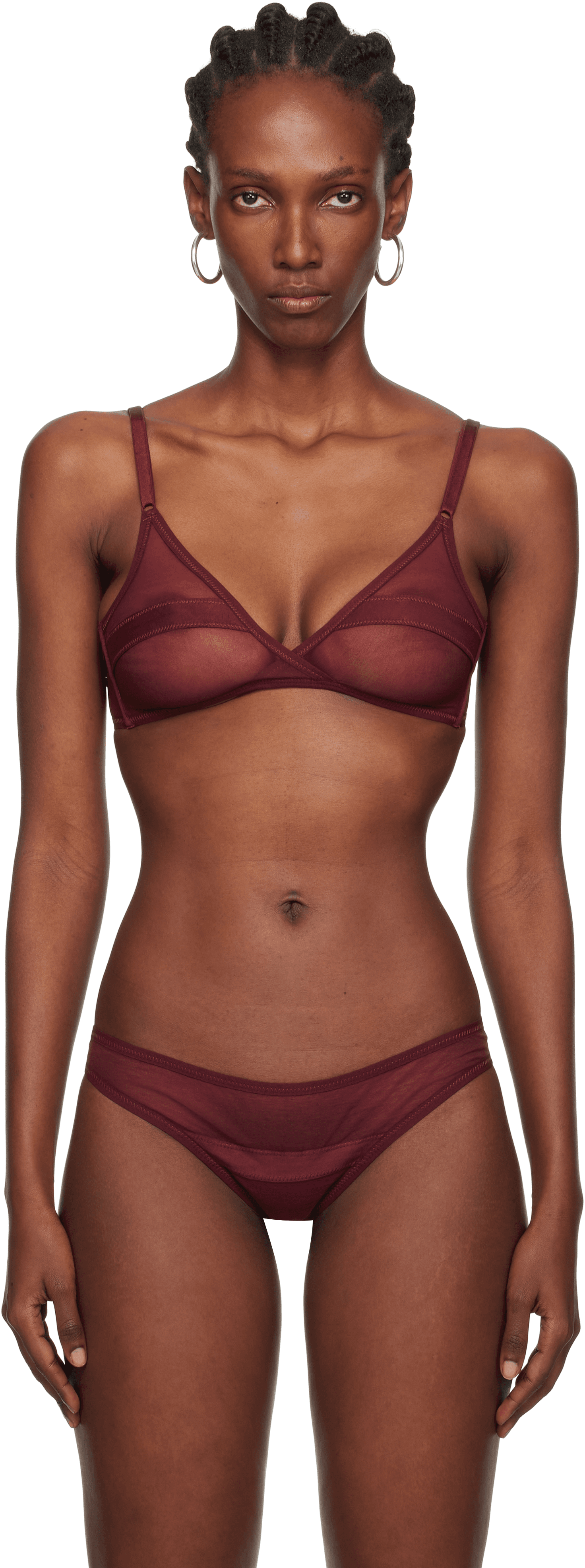 Burgundy Serena Soft Bra - Image 1