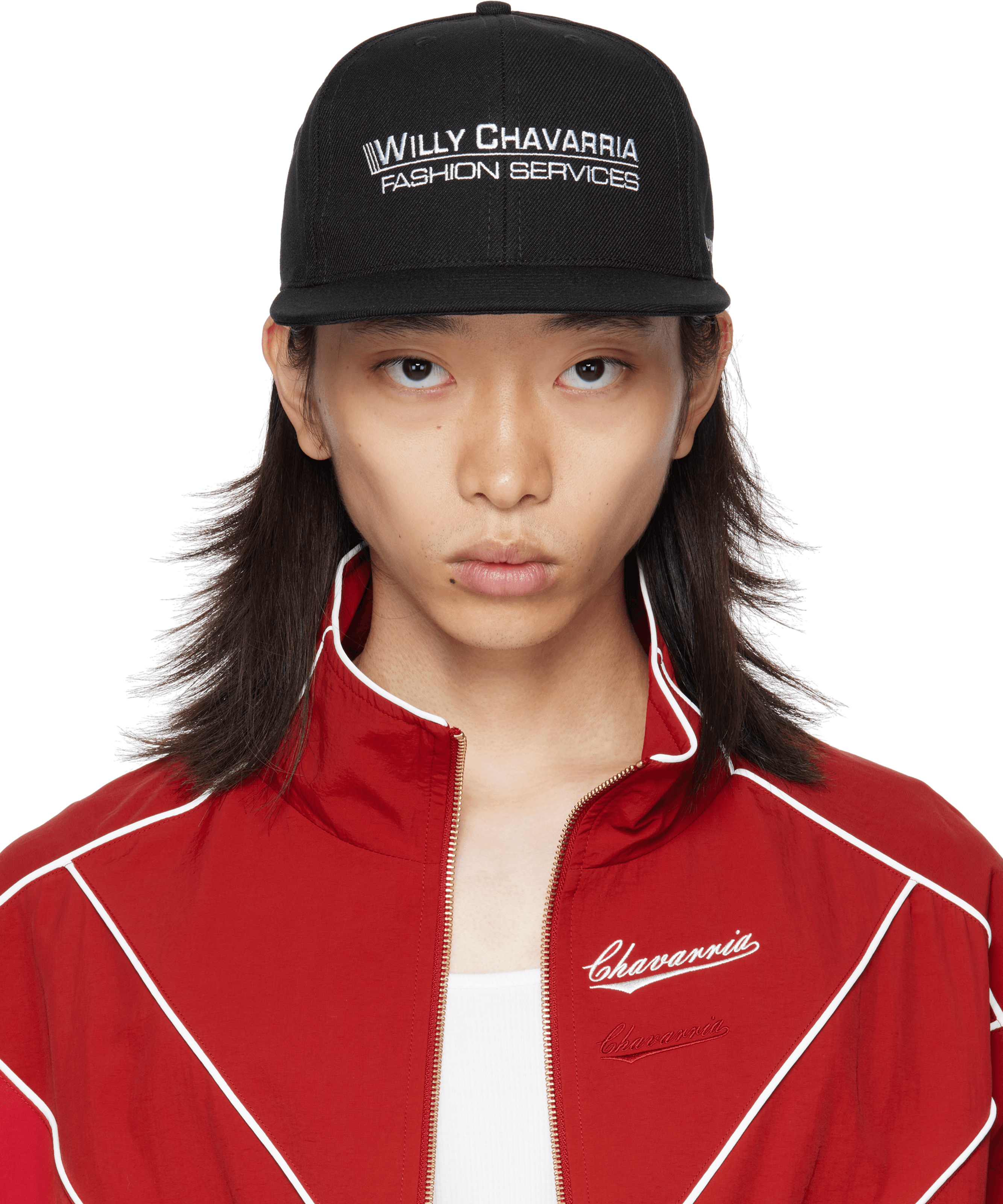 Black 'Fashion Services' Cap - Image 1