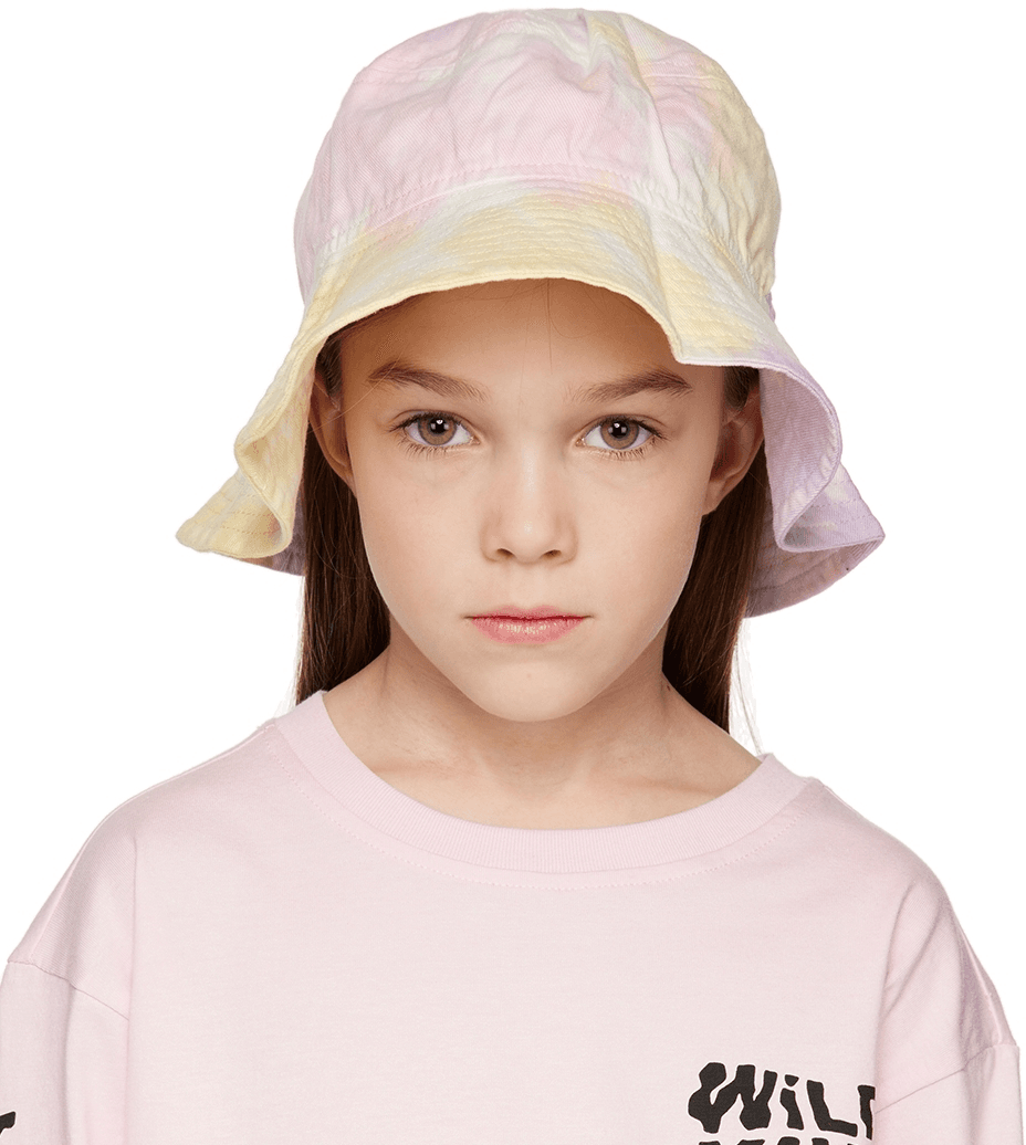 Kids Multicolor Tie Dye Bucket Hat - Image 1