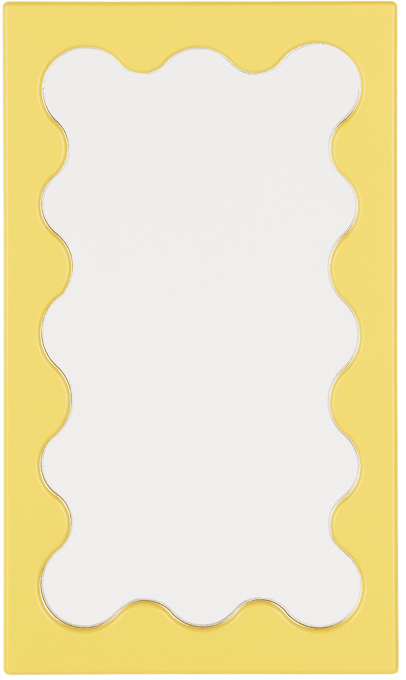 SSENSE Exclusive Yellow Curvy Micro Mirror - Image 1