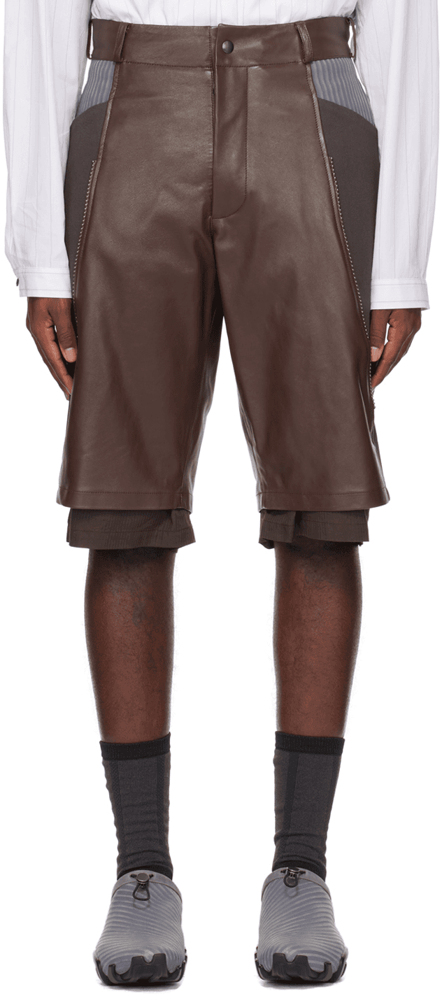 Brown Kiko Kostadinov Edition Inayat Shorts - Image 1