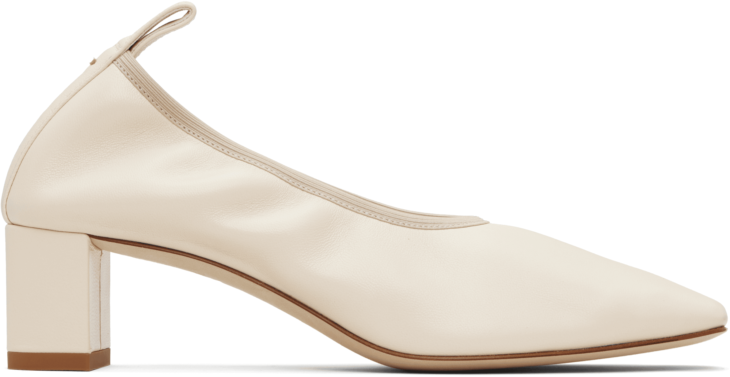 Beige Narissa Ruched Heels - Image 1