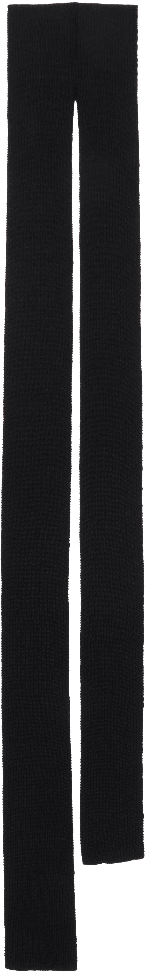 Black Skinny Double Scarf - Image 1