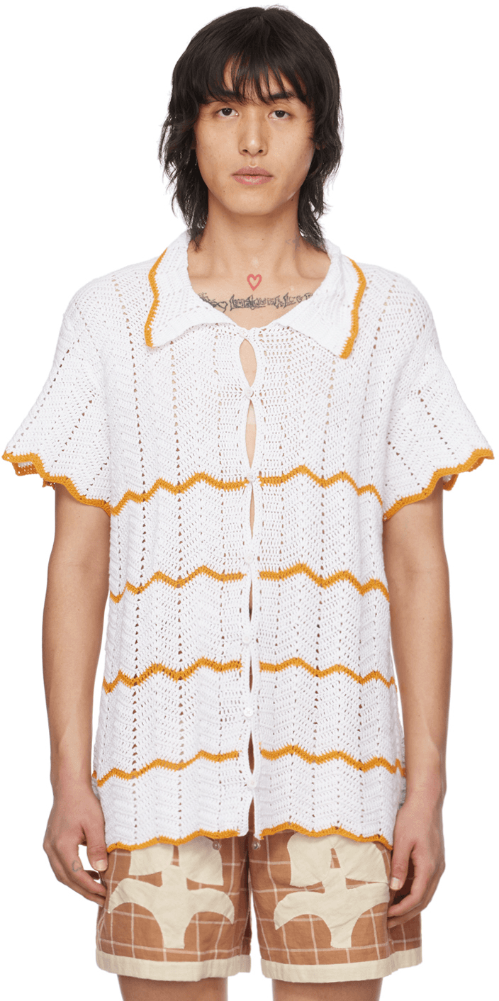 White Chevron Shirt - Image 1