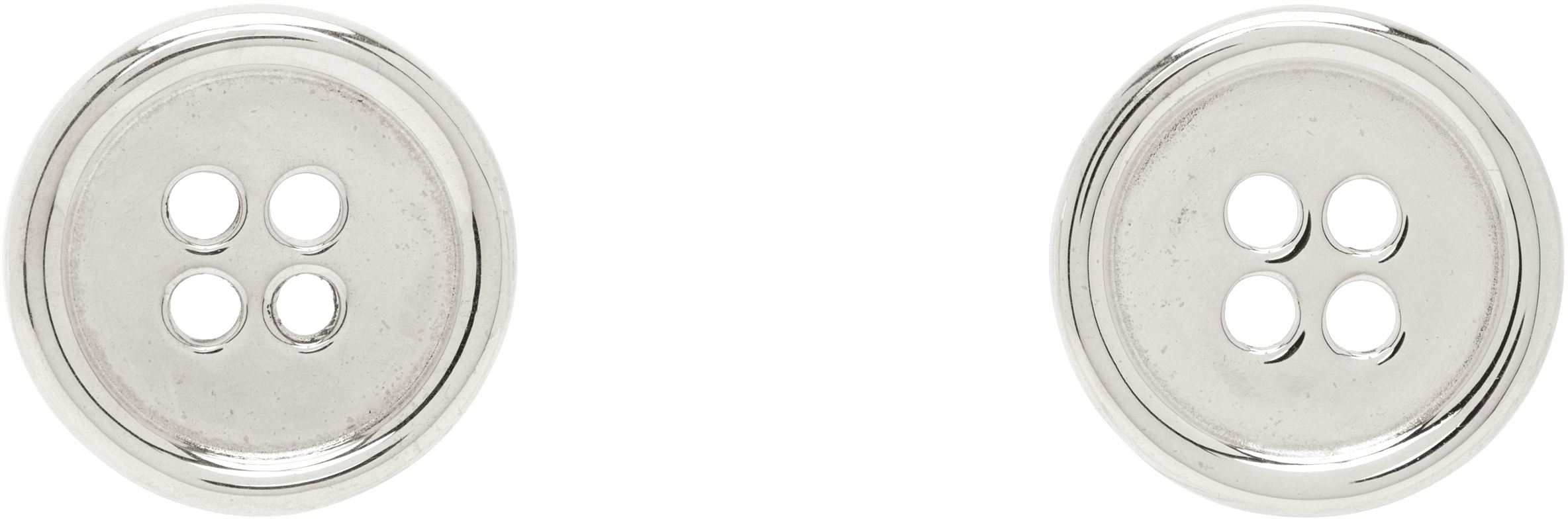 Impressions Button Earrings - Image 1