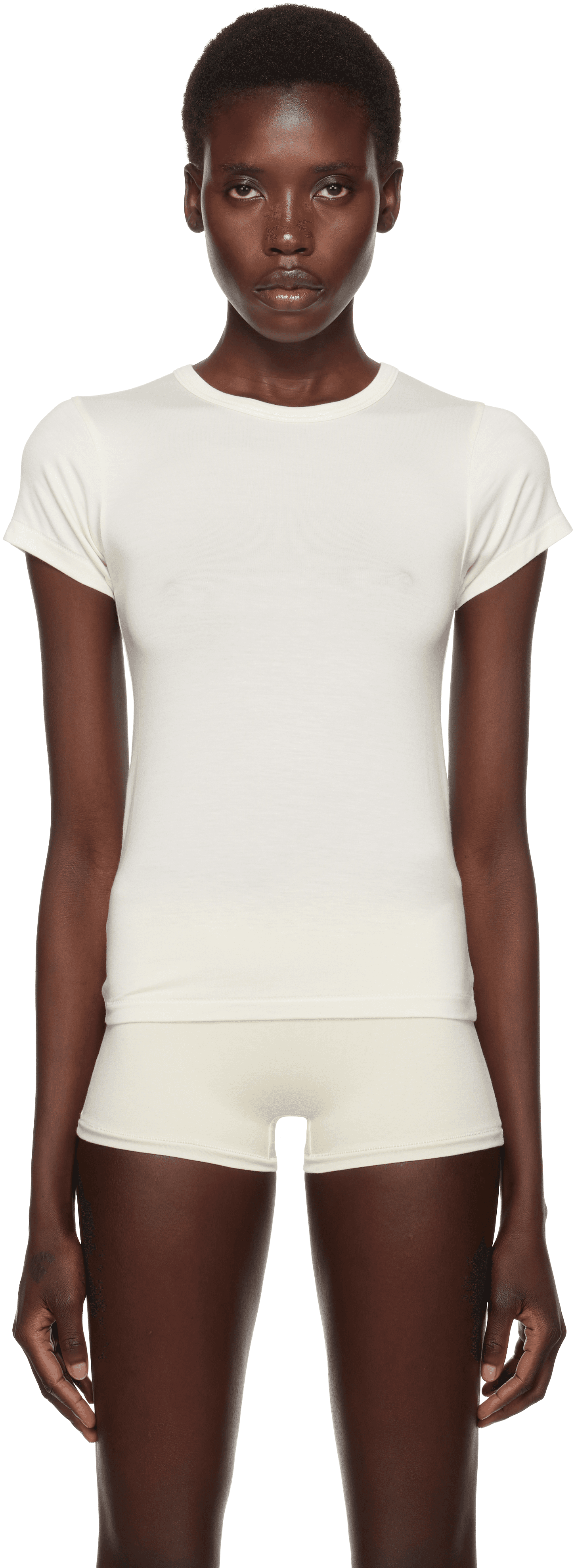 Off-White Fitted Crewneck Short Sleeve T-shirt - Image 1