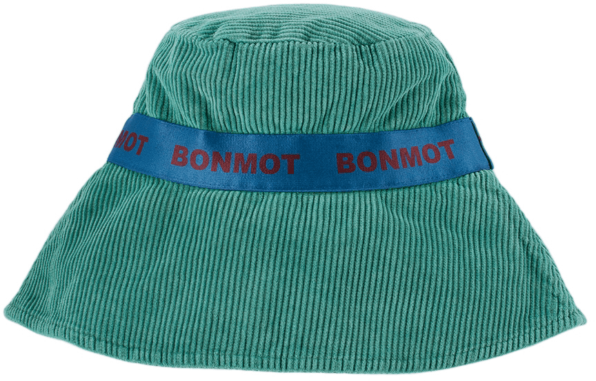 Kids Green Corduroy Bucket Hat - Image 1