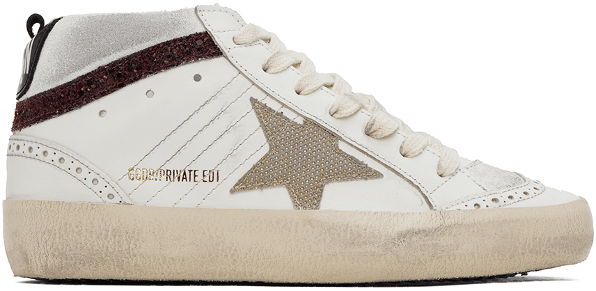 SSENSE Exclusive White Mid Star Sneakers - Image 1