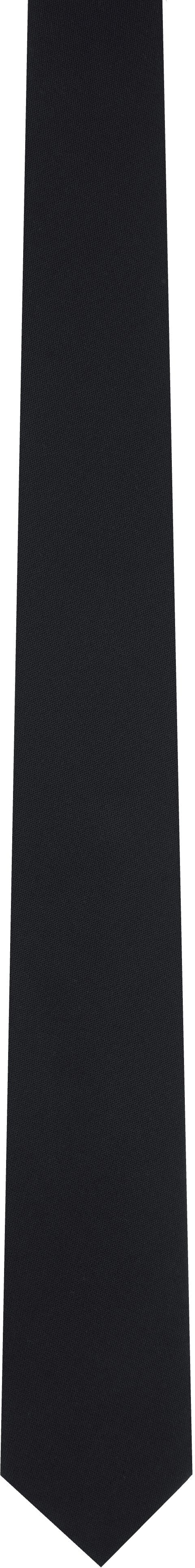 Black Virgin Wool Tie - Image 1