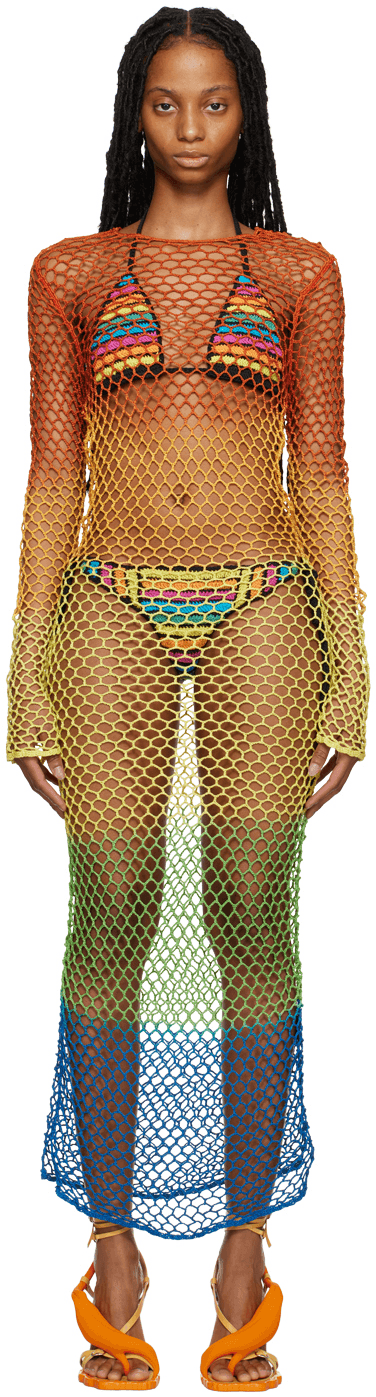 Multicolor Gradient Midi Dress - Image 1